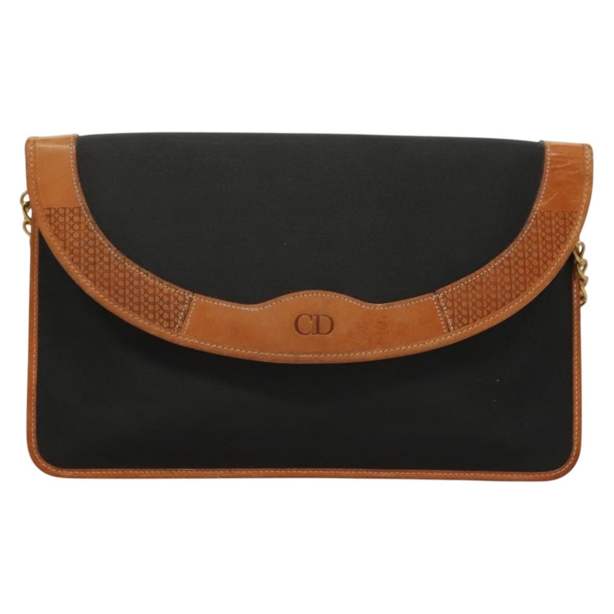 Dior DIOR Chain Shoulder Bag Pvc Canvas Black Size ONE SIZE - 2 Thumbnail