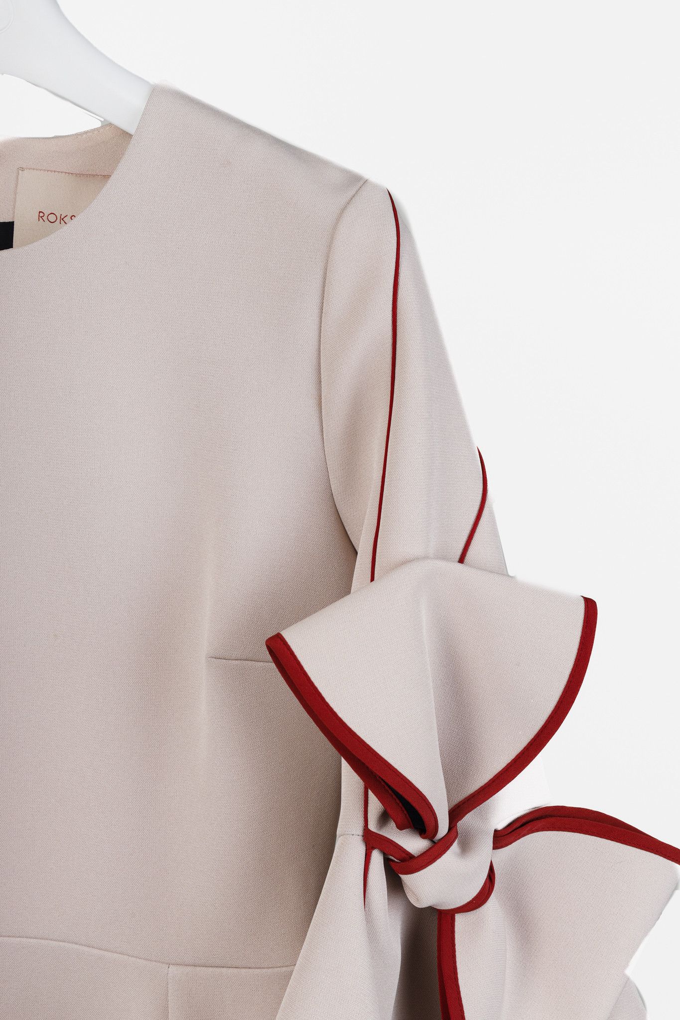 ROKSANDA Roksanda Light Pink 'Lavete' Bow Midi Dress Size M / US 6-8 / IT 42-44 - 5 Thumbnail