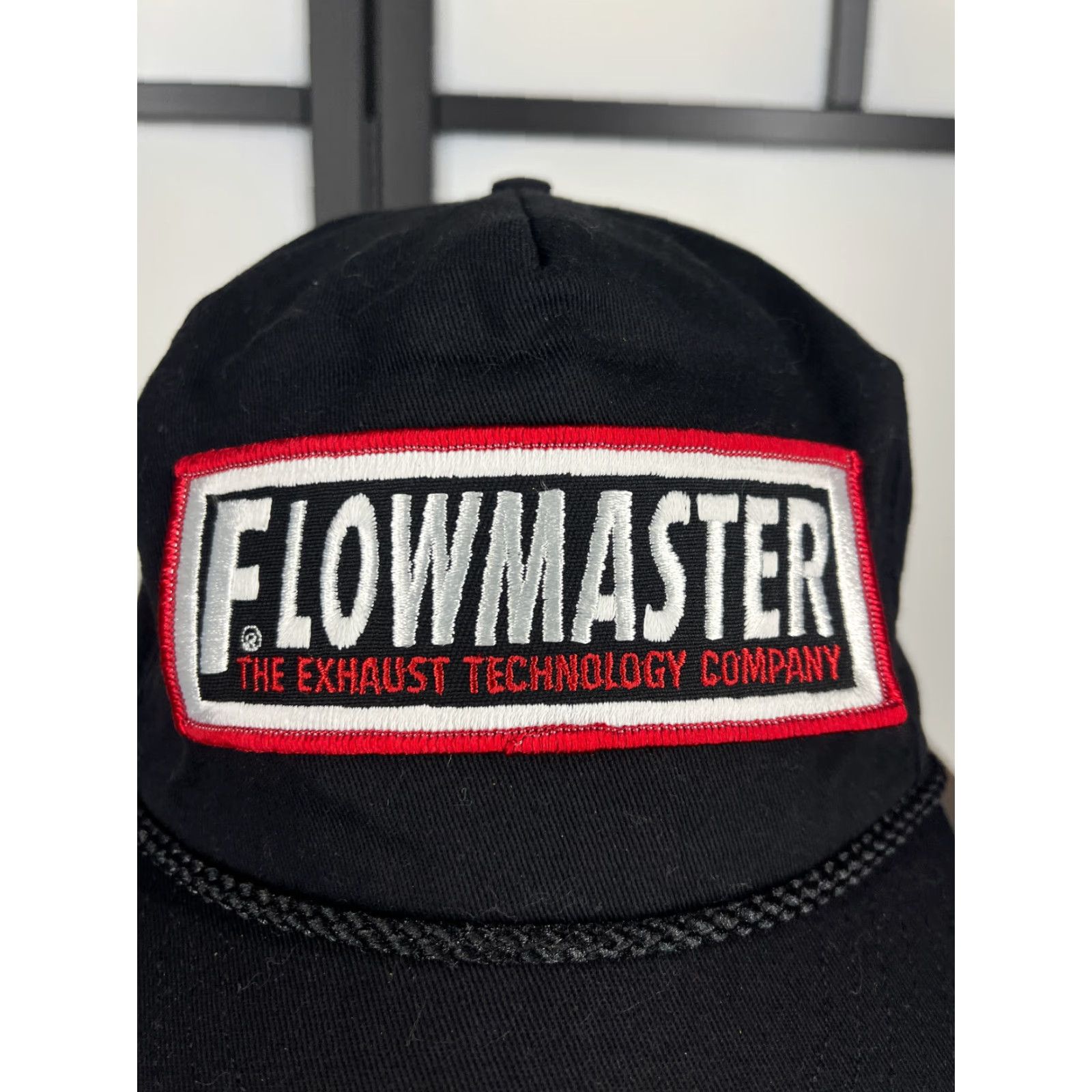 Vintage VINTAGE Flowmaster Hat Cap Snap Back Adult Black Rex Baseball Hat/Cap Men Snapback 6x6x6 Box Ref review photos Exhaust Twill Cars, Mufflers USA Made Size ONE SIZE - 2 Thumbnail