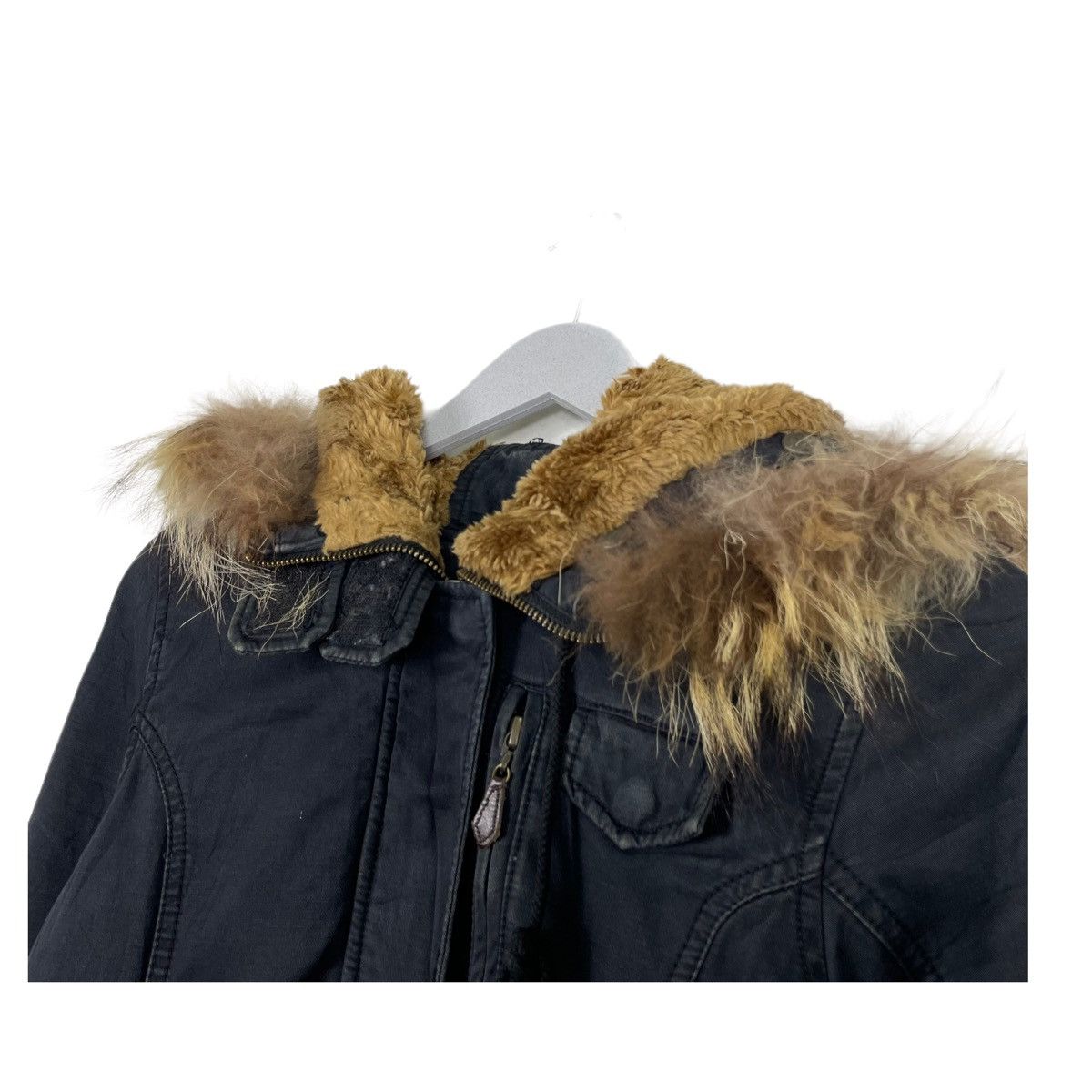 Avirex × Japanese Brand 💥AVIREX SURVIVAL BONDAGE FUR HOODIE JACKET Size US M / EU 48-50 / 2 - 6 Thumbnail