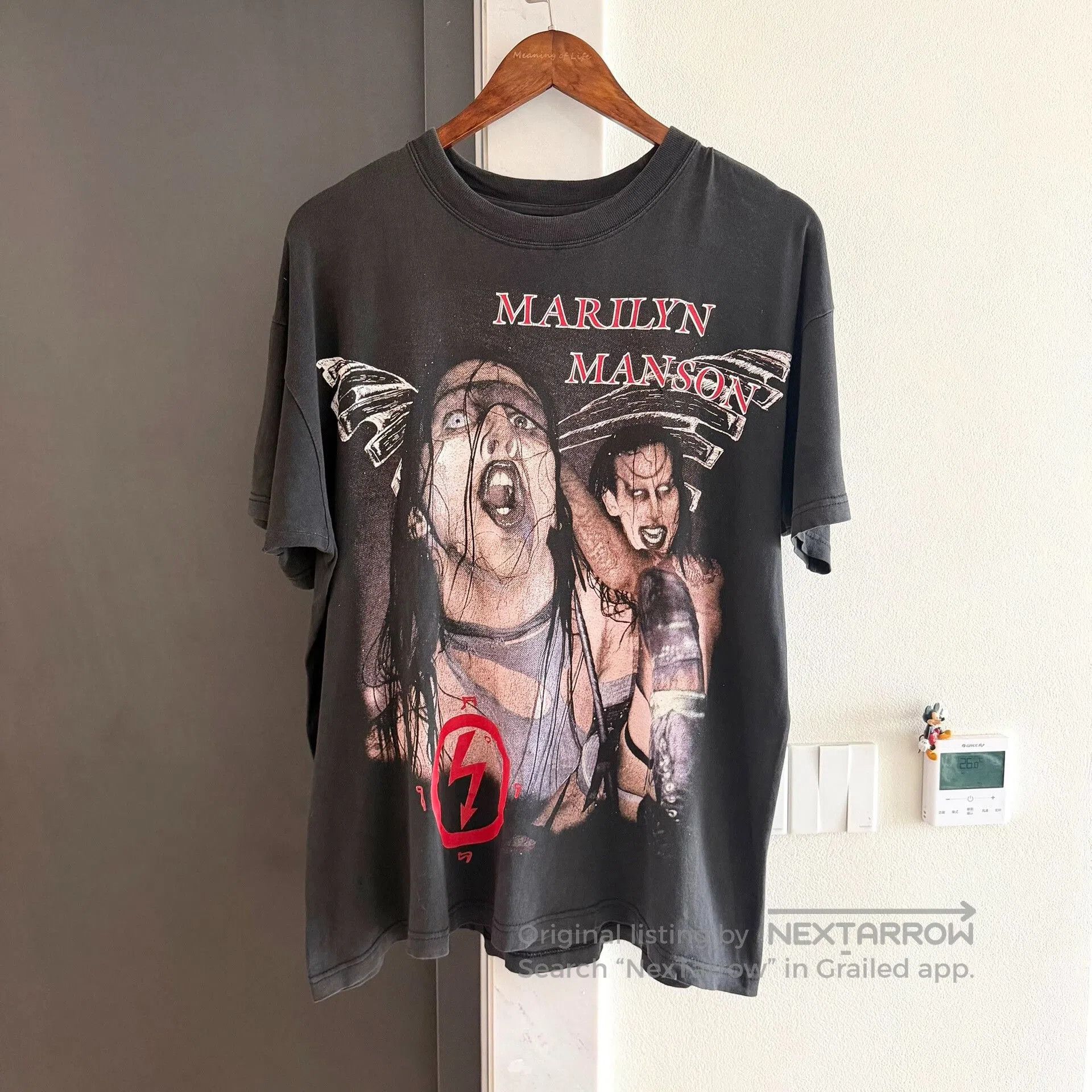 Vintage Vintage 90s Marilyn Manson Bootleg Tee. Size US M / EU 48-50 / 2 - 1 Thumbnail