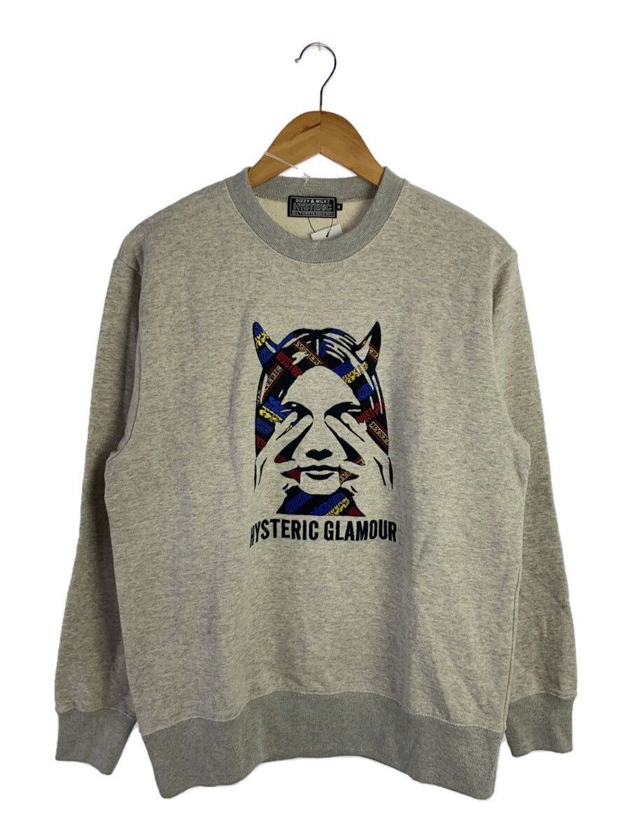 Hysteric Glamour Hysteric Glamour Cotton Sweatshirt Grey Size US M / EU 48-50 / 2 - 1 Thumbnail