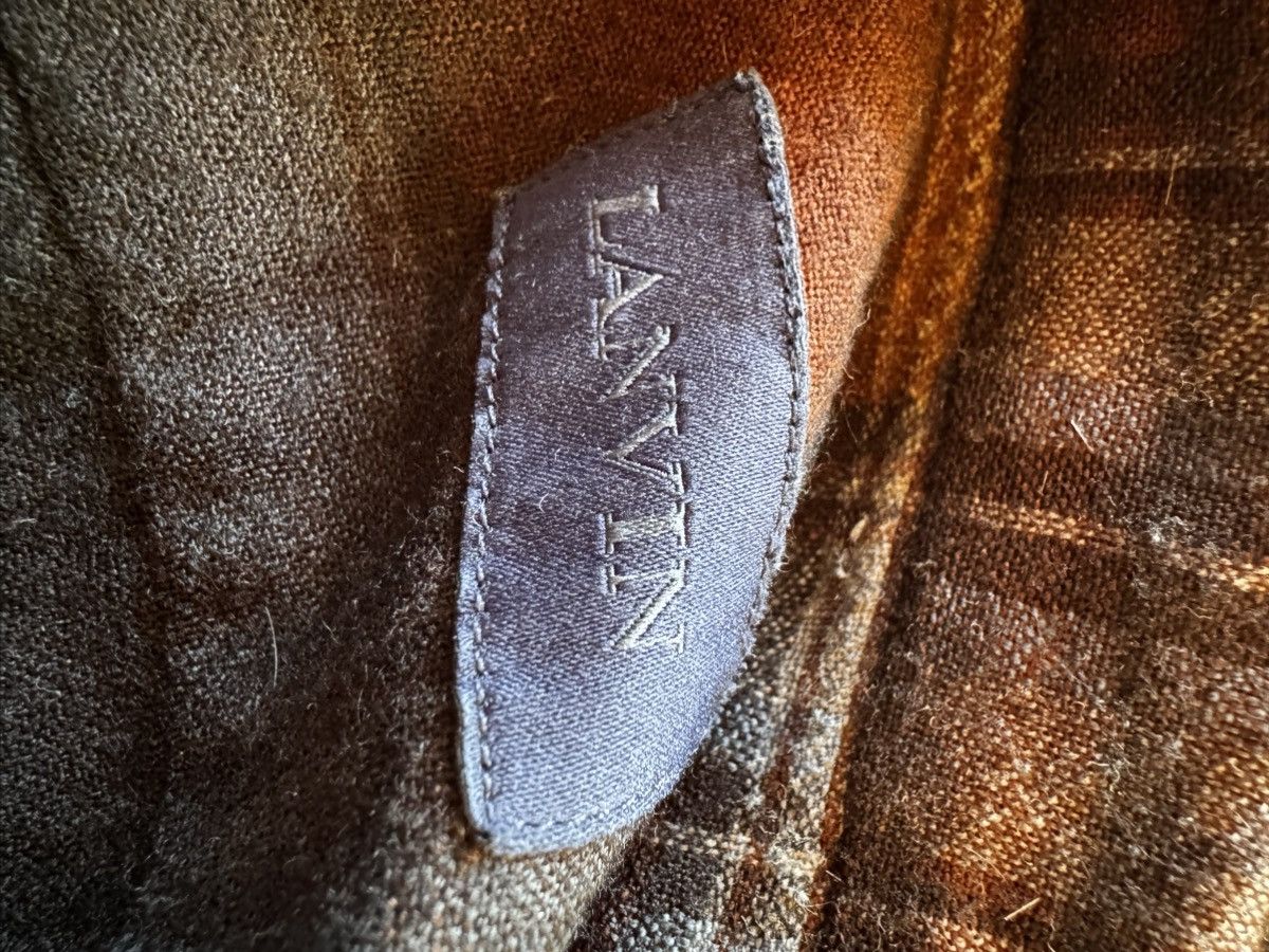 Lanvin Lanvin Flannel Wool Spray Paint Effect Plaid Shirt Size US L / EU 52-54 / 3 - 5 Thumbnail