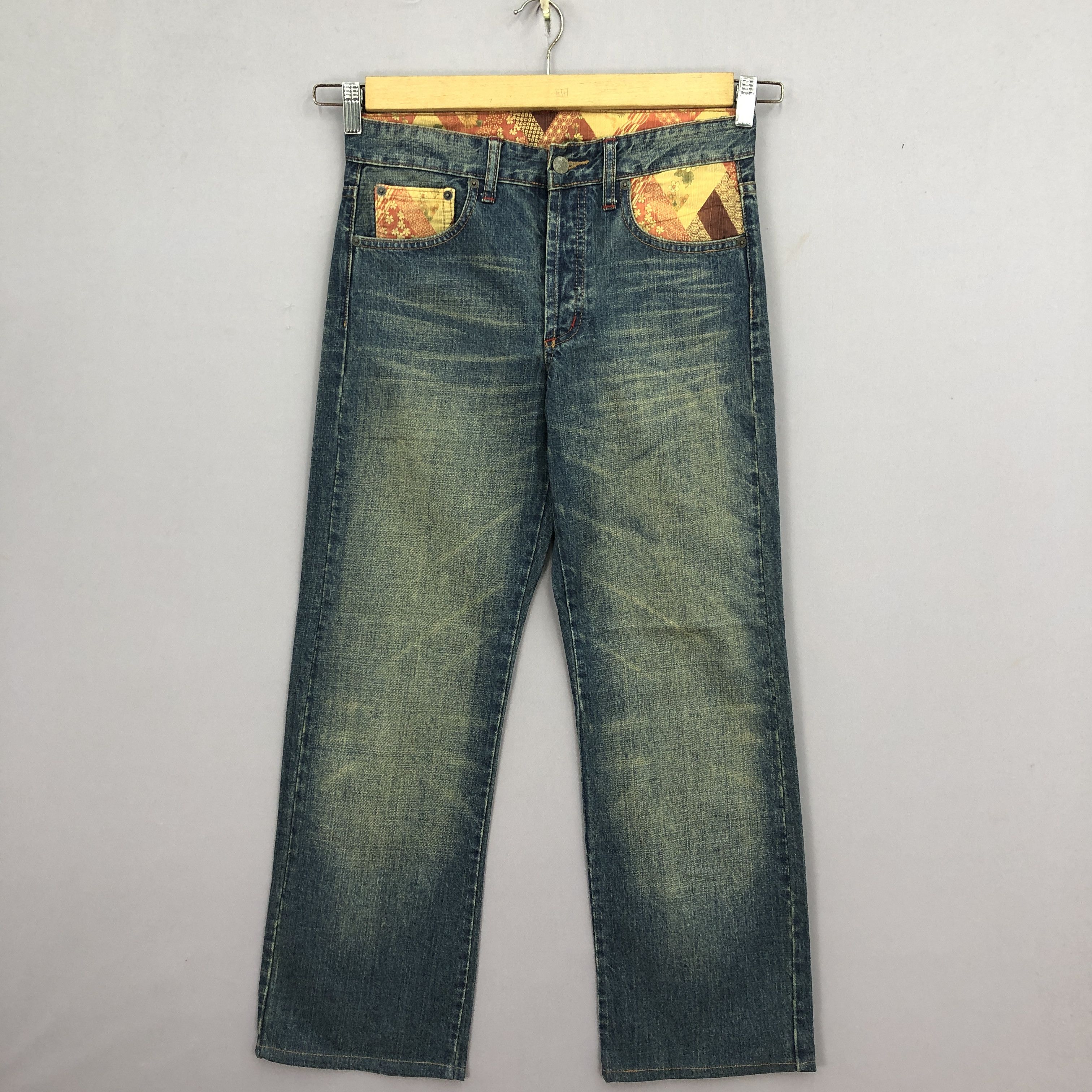 Japanese Brand × Vintage Vintage Japanese Sukajan Motif Jeans Harajuku Denim BS40094 Size US 30 / EU 46 - 2 Thumbnail