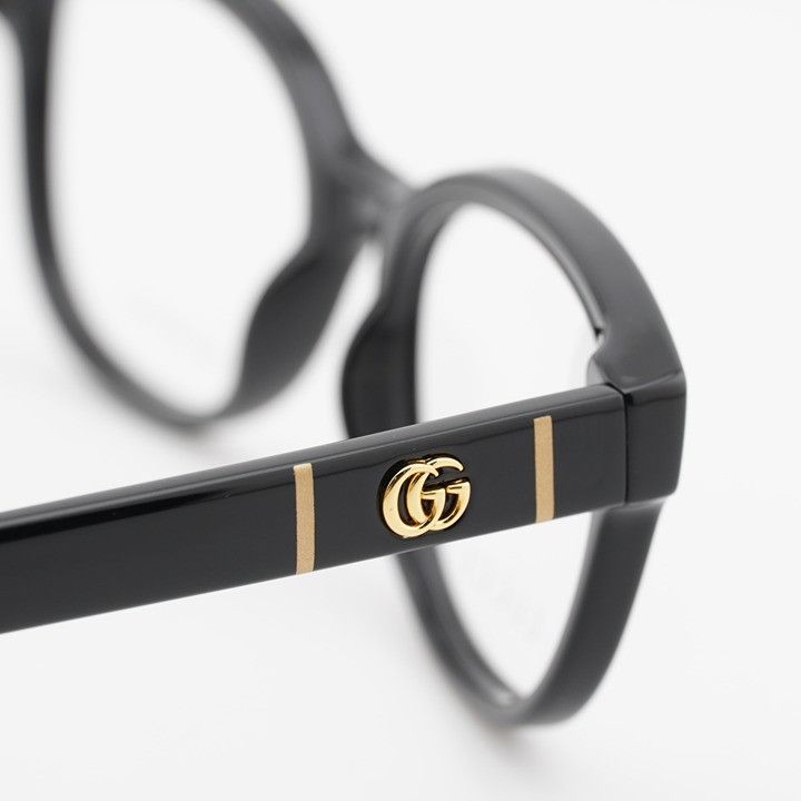Gucci Gucci GG1115O 001 Eyeglasses Black 53mm Square Frame Size ONE SIZE - 8 Thumbnail