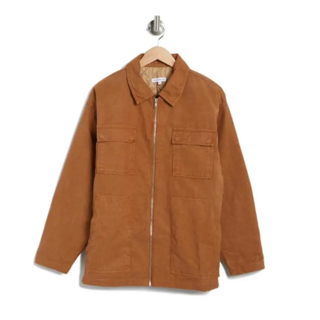 Good American Good American Chore Dropped Shoulder Utility Jacket Camel 1X Size XL / US 12-14 / IT 48-50 - 9 Thumbnail