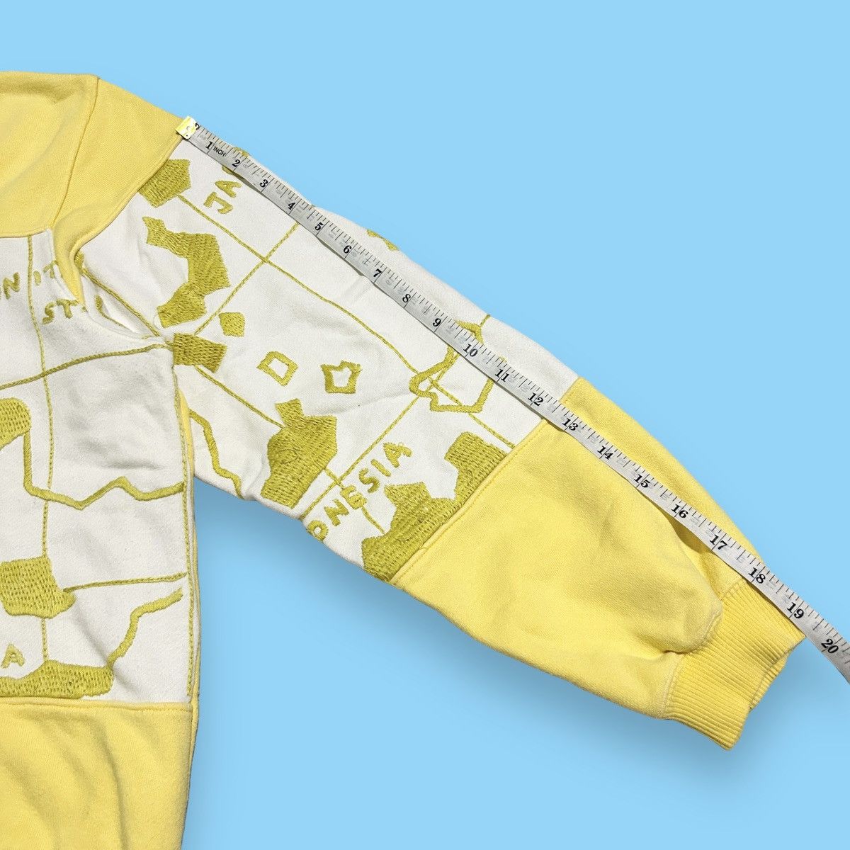 Hai Sporting Gear × Issey Miyake × Japanese Brand 1990s Hai Sporting Gear - Map Zipper Hoodie Size US L / EU 52-54 / 3 - 10 Thumbnail