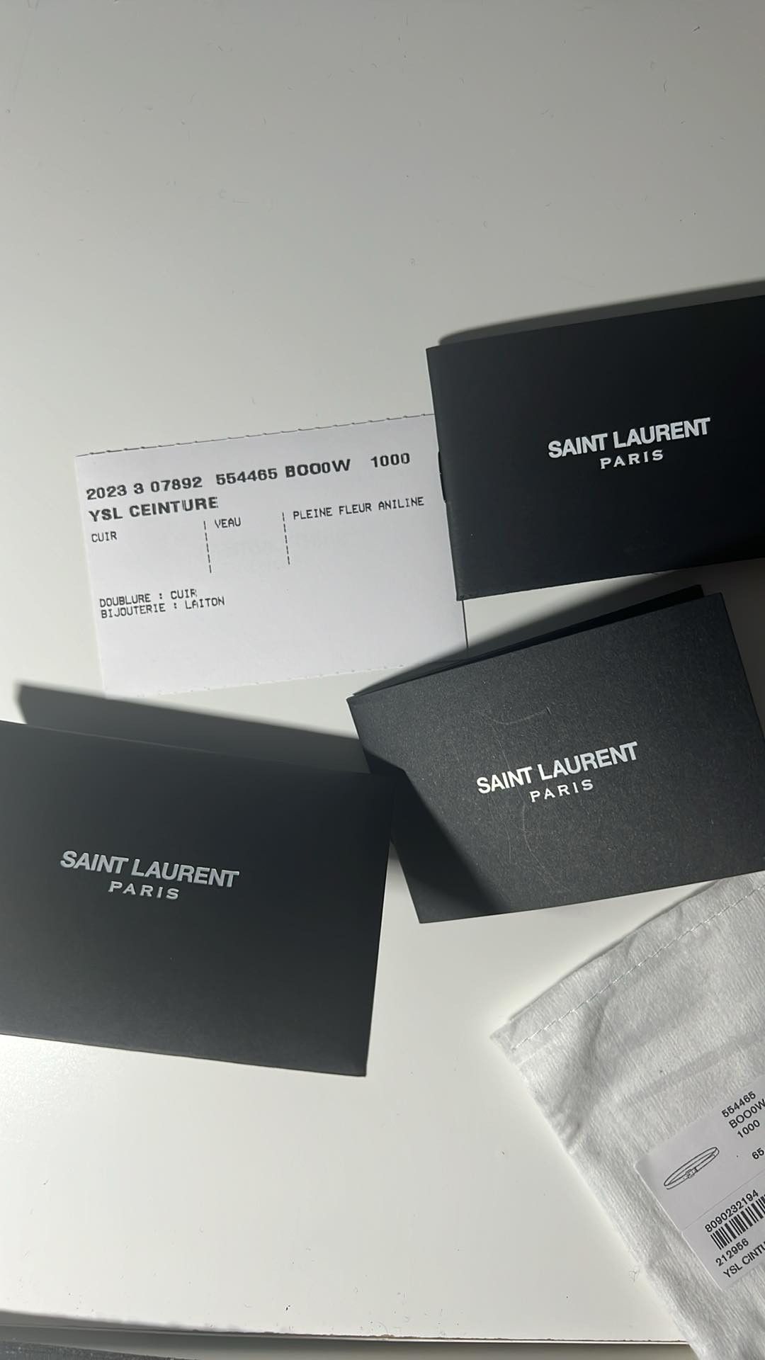 Yves Saint Laurent Saint Laurent YSL-monogram leather belt Size ONE SIZE - 6 Thumbnail