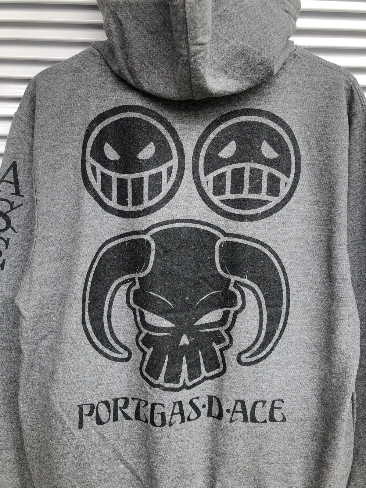 Japanese Brand × One Piece × Vintage One Piece Portgas D Ace Hoodies /Akira Evangelion Anime Size US L / EU 52-54 / 3 - 4 Thumbnail