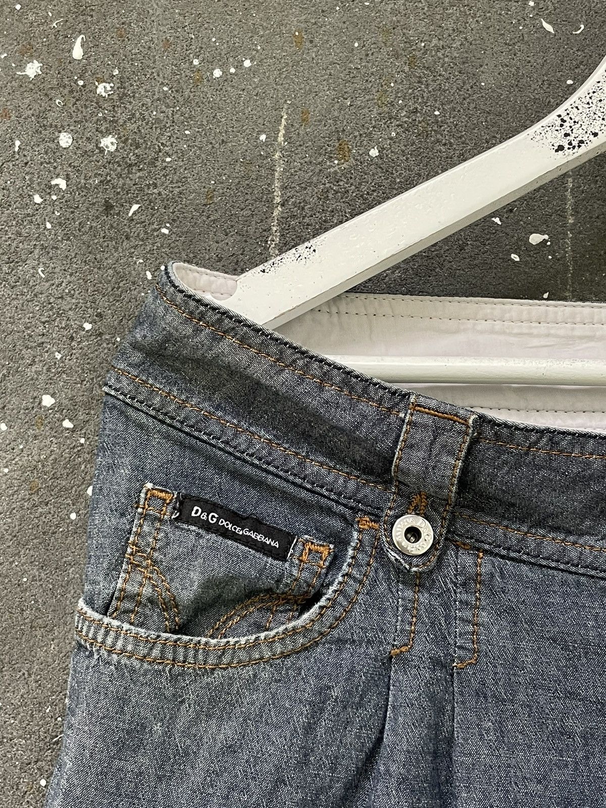Dolce & Gabbana Vintage Y2K Dolce Gabbana Shorts Bridge 00’s Denim RARE Size 29" - 10 Thumbnail