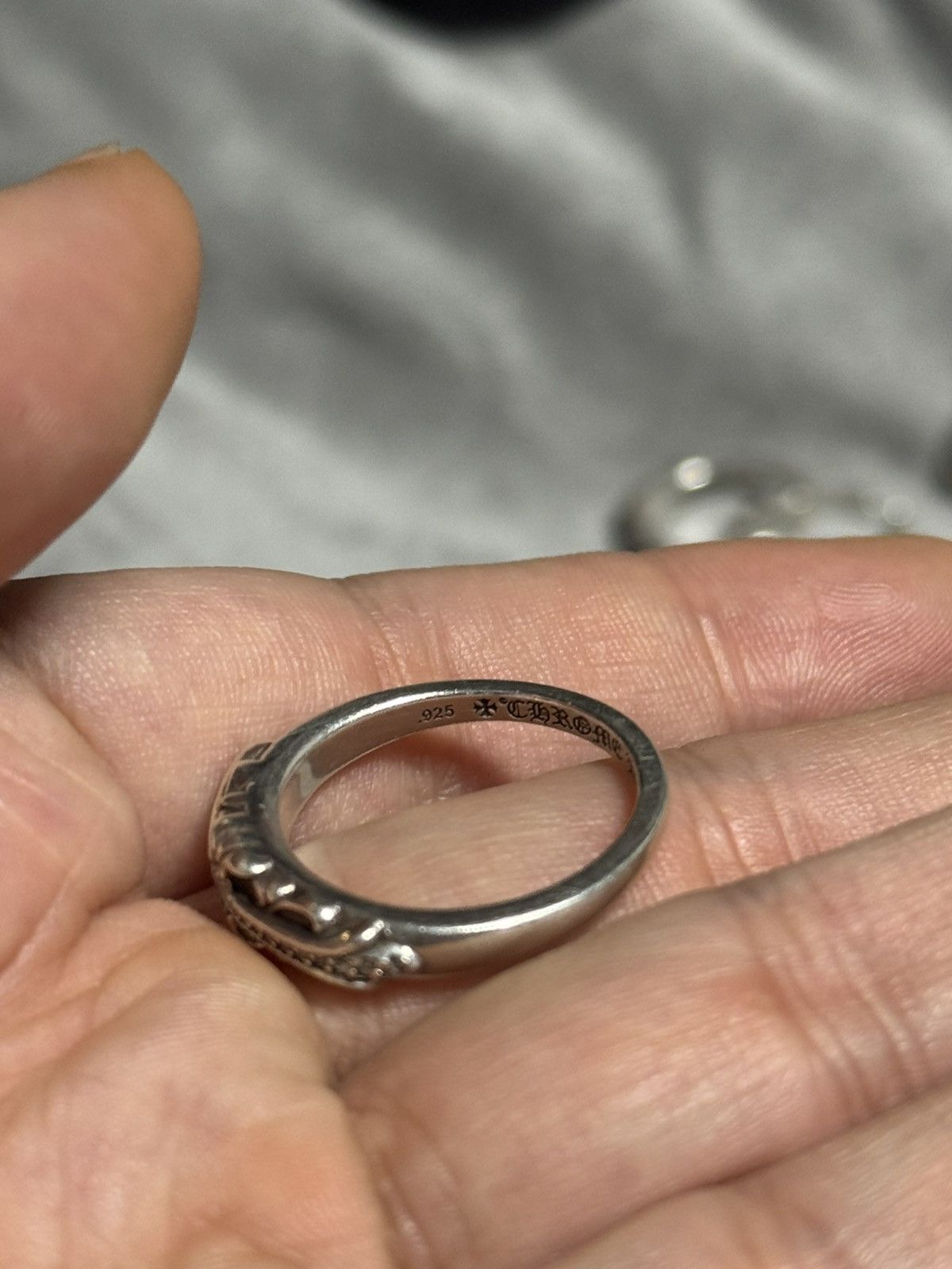 Chrome Hearts Chrome hearts factory set pave mini floral ring Size ONE SIZE - 4 Thumbnail