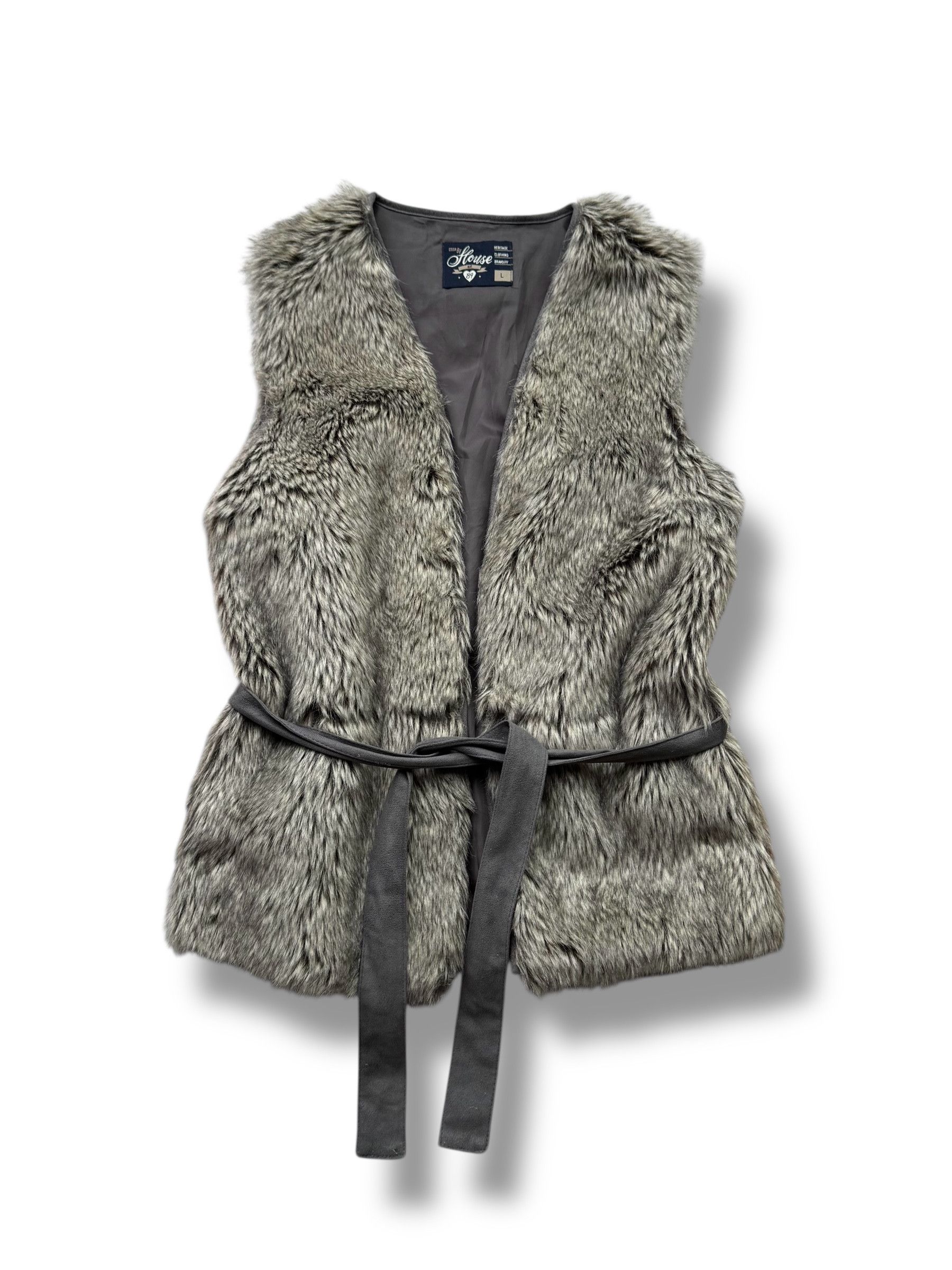 Y2K Faux Fur Vest (V50)
