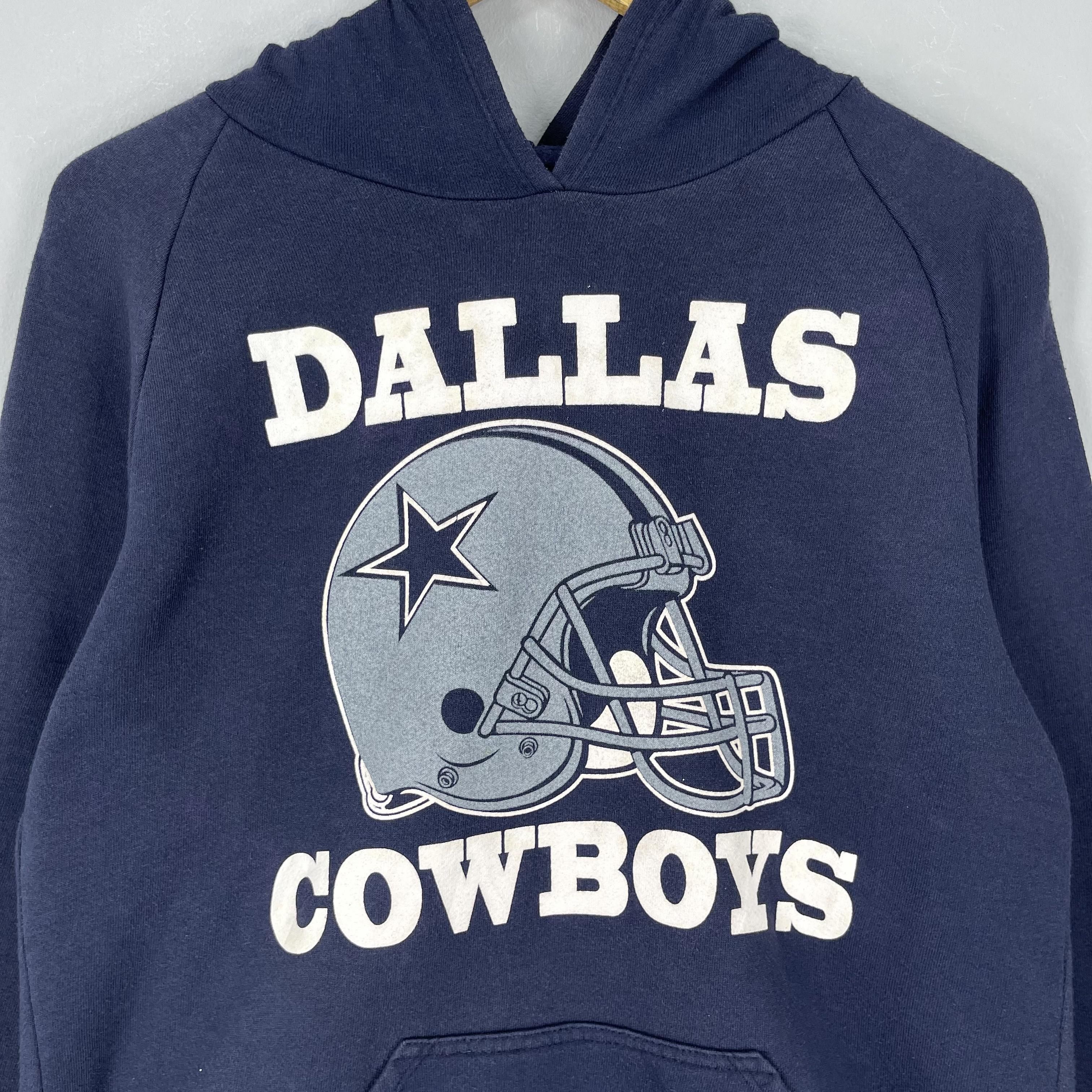 NFL Vintage DALLAS COWBOYS Nfl Big Logo Pullover Hoodie Size US M / EU 48-50 / 2 - 2 Thumbnail