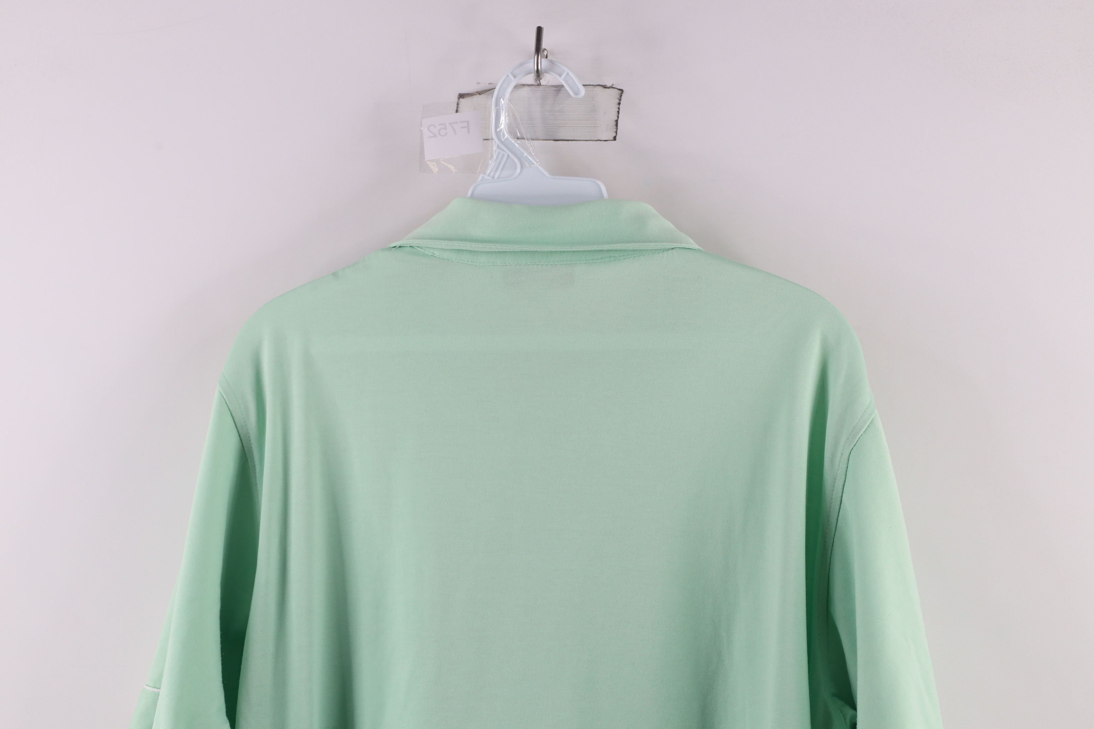 Vintage Vintage 90s Streetwear Short Sleeve Polo Shirt Mint Green Size US L / EU 52-54 / 3 - 7 Thumbnail