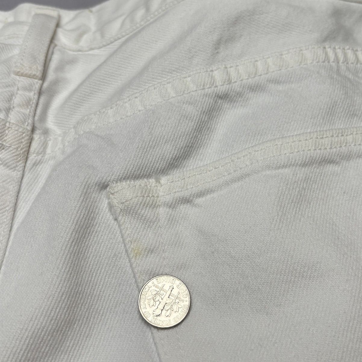 Sid Mashburn $185 Sid Mashburn Slim Straight Jeans 32x34 White Denim Size US 32 / EU 48 - 12 Thumbnail