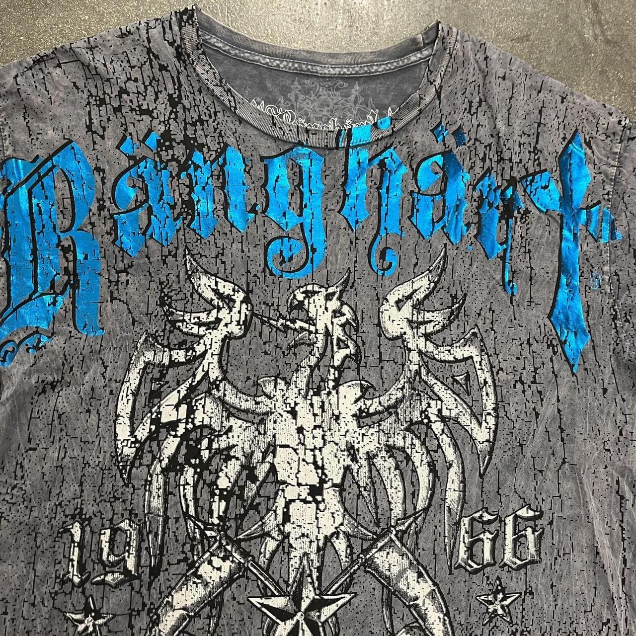 Other VTG Y2K Ranghart Phoenix & Skulls Stars Cyber T shirt Size US XXL / EU 58 / 5 - 3 Thumbnail