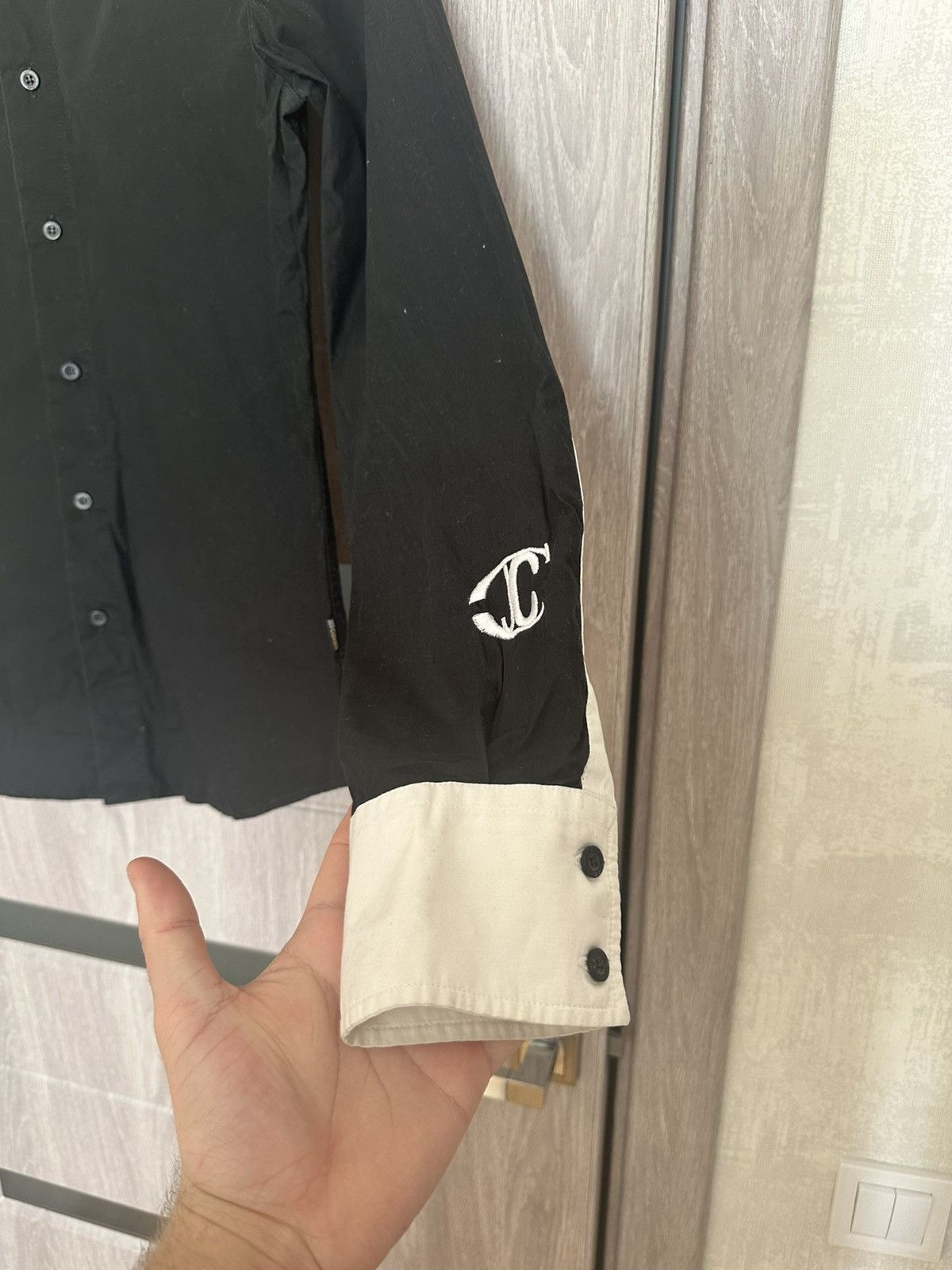Just Cavalli × Vintage × oMA STUDIOS Just cavalli black shirts Size US L / EU 52-54 / 3 - 3 Thumbnail