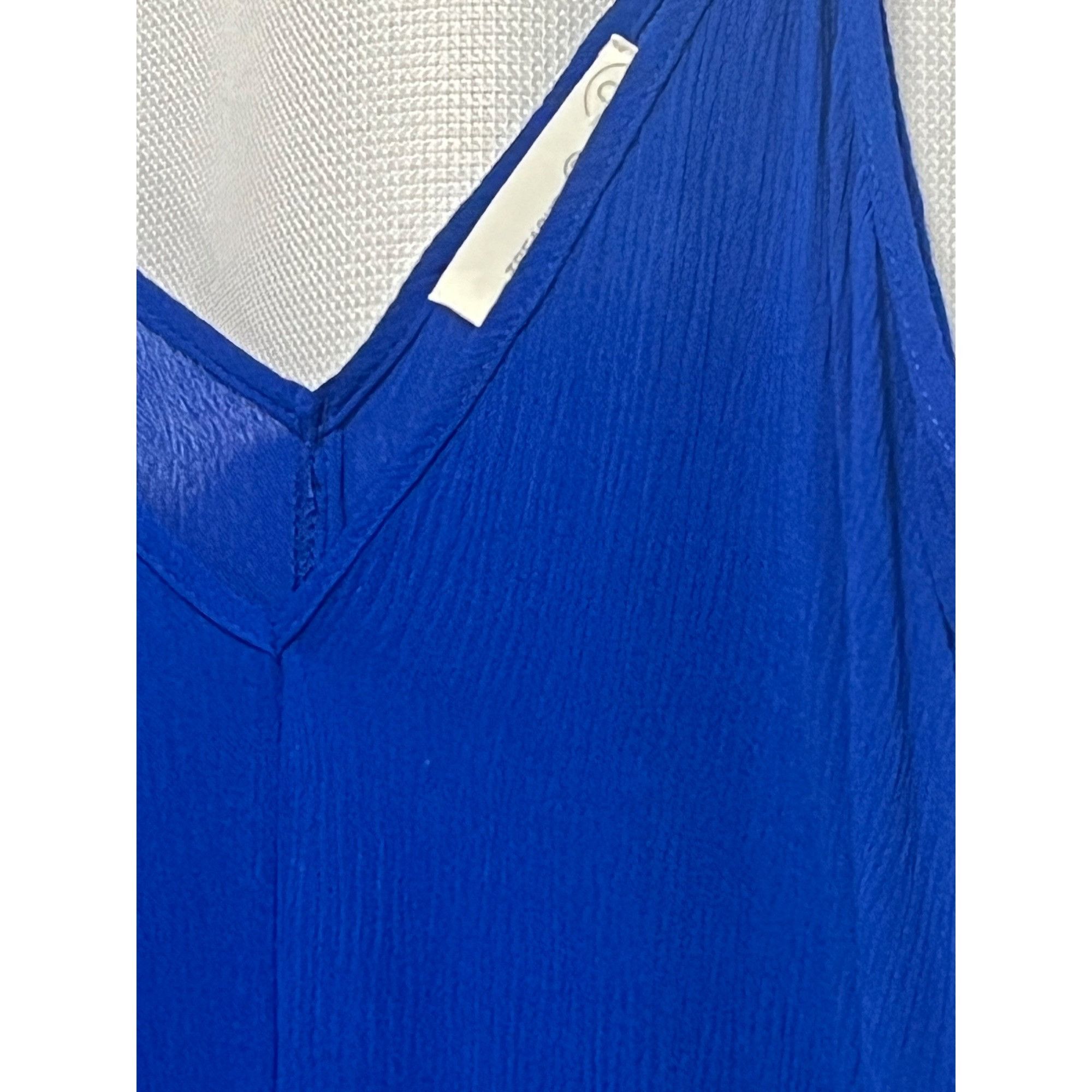 Treasure & Bond Treasure & Bond Woven Favorite Maxi Dress Blue Surf, XS Size XS / US 0-2 / IT 36-38 - 10 Thumbnail