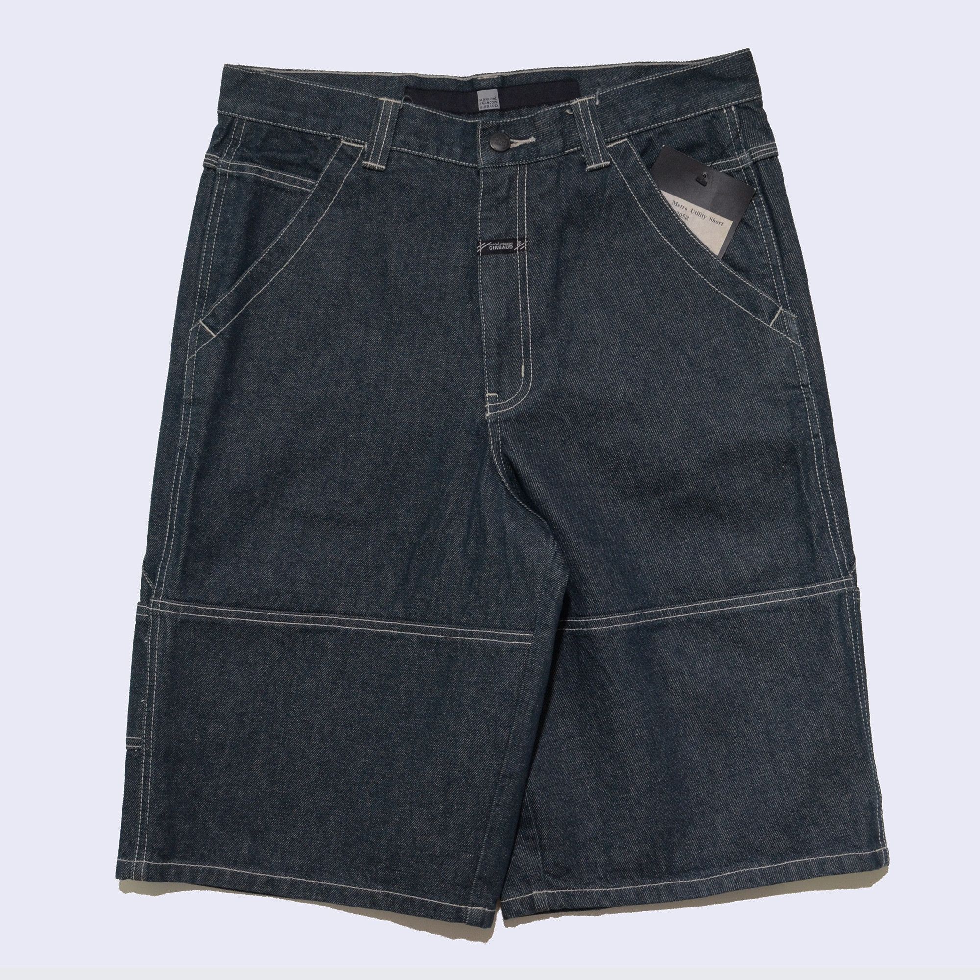 Marithe + Francois Girbaud M+FG Jorts Raw Denim Special Rare Design 2006 Carft Size US 32 / EU 48 - 1 Thumbnail
