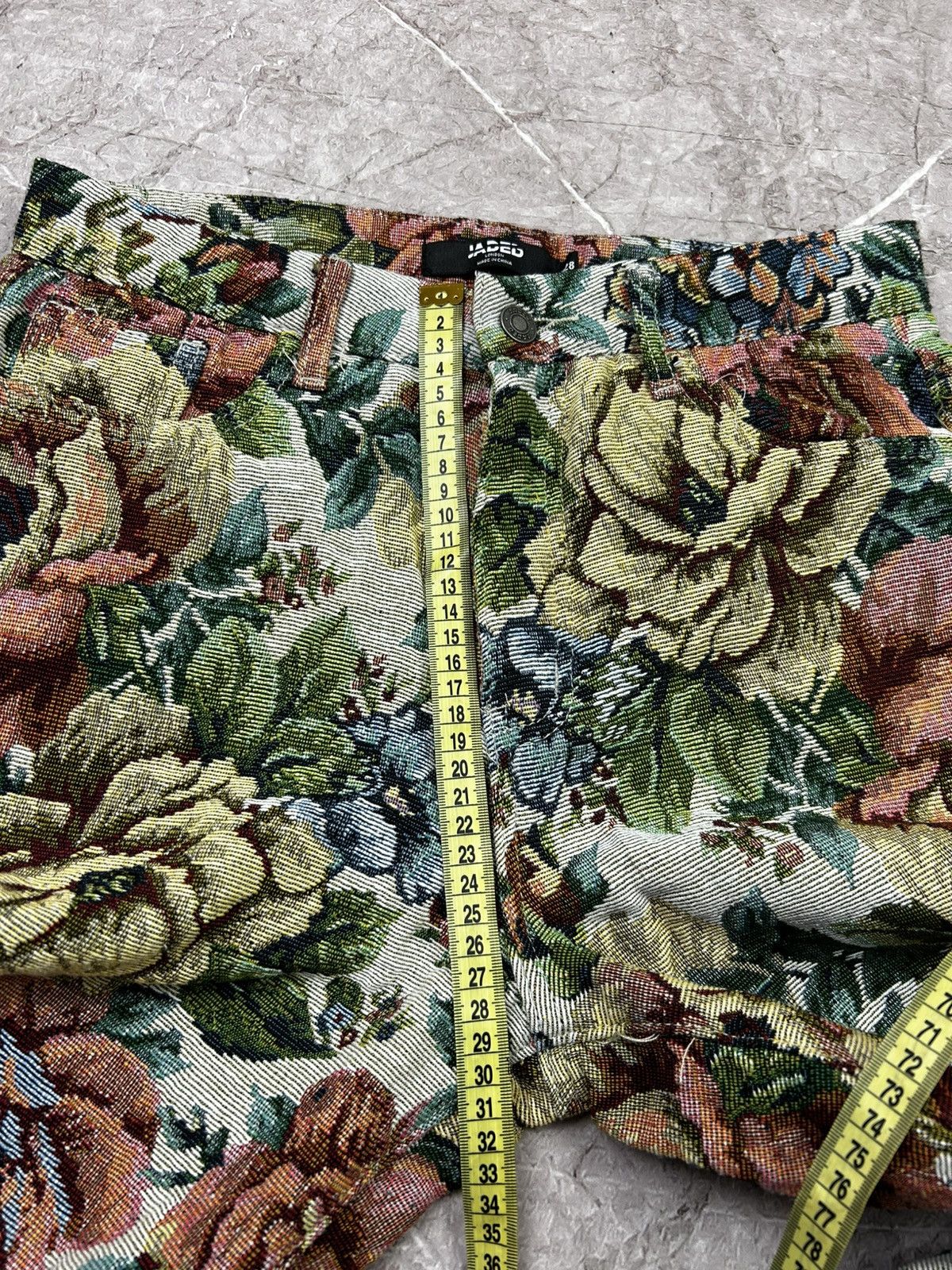 Jaded London × Vintage Jaded London Floral Boyfriend Pants Wide Leg Woven y2k Size 28" / US 6 / IT 42 - 11 Thumbnail