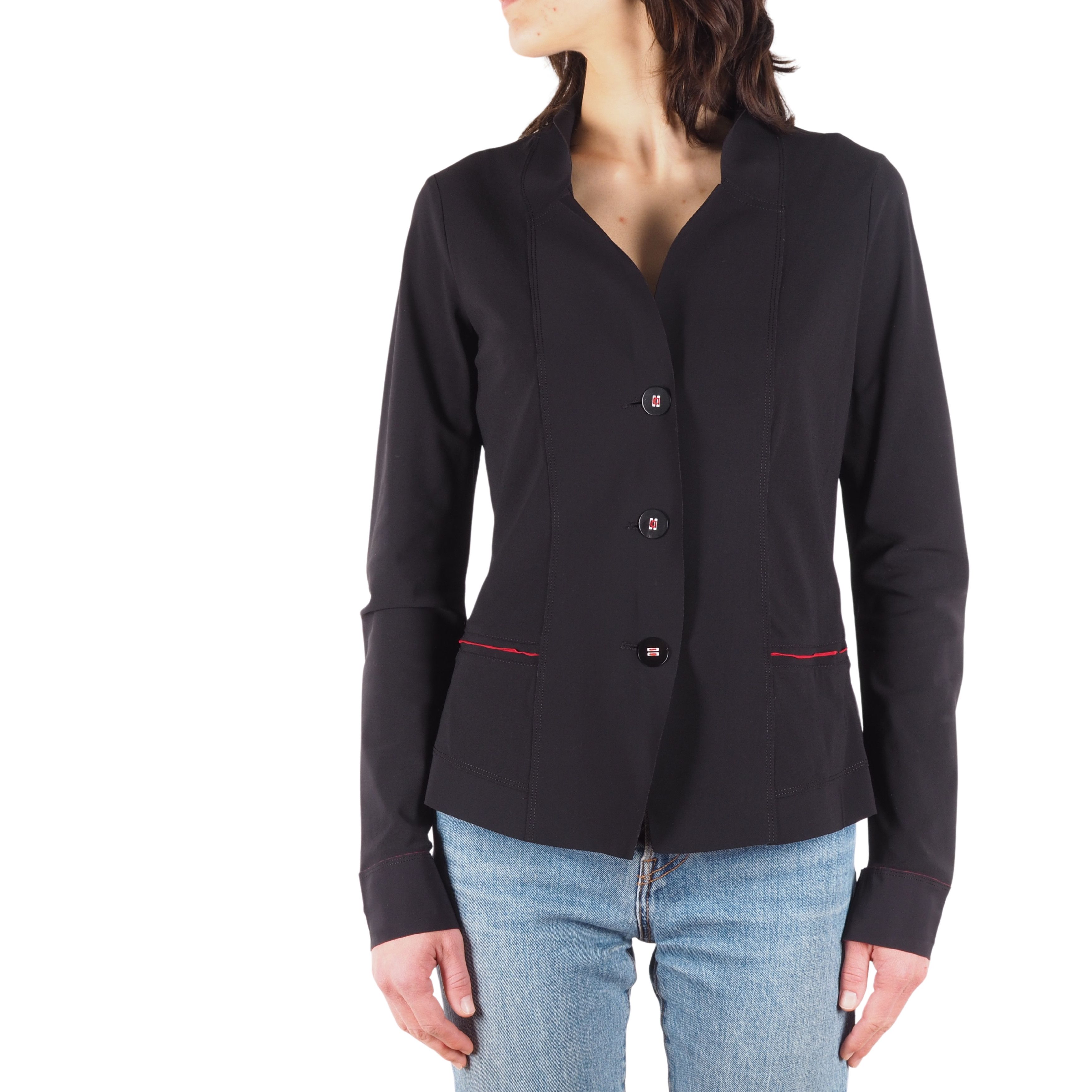 Marithe + Francois Girbaud Marithe Francois Girbaud Vintage Black Blazer Jacket Size M / US 6-8 / IT 42-44 - 1 Thumbnail