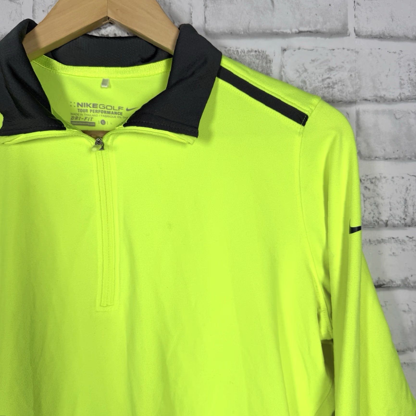 Nike Nike Golf Tour Performance Long Sleeve Athletic Pullover Mens L Green Size US L / EU 52-54 / 3 - 2 Thumbnail