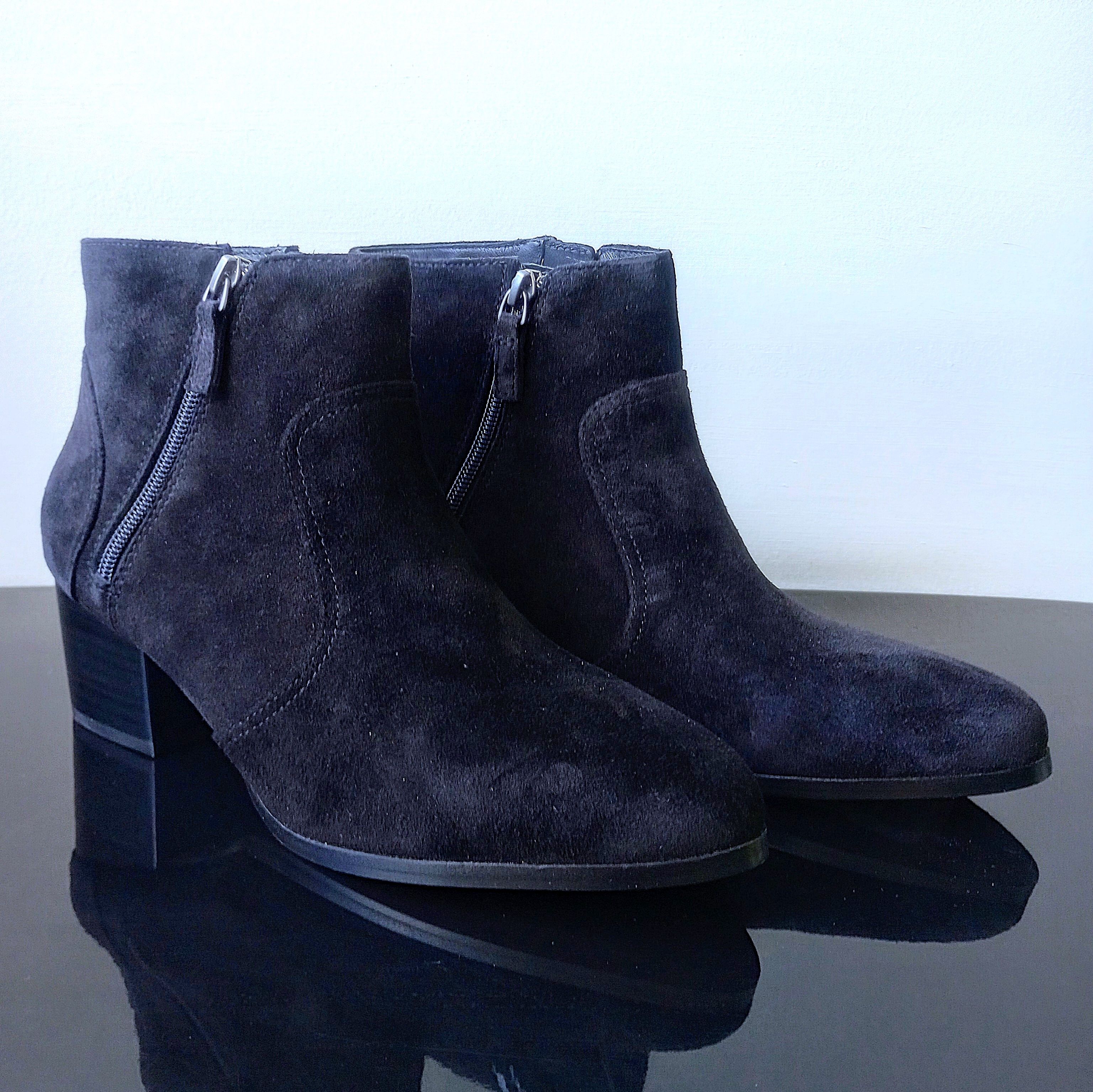 Johnston & Murphy Johnston & Murphy Women's Trista Double-Zip Bootie in Black Size US 9 / IT 39 - 2 Thumbnail