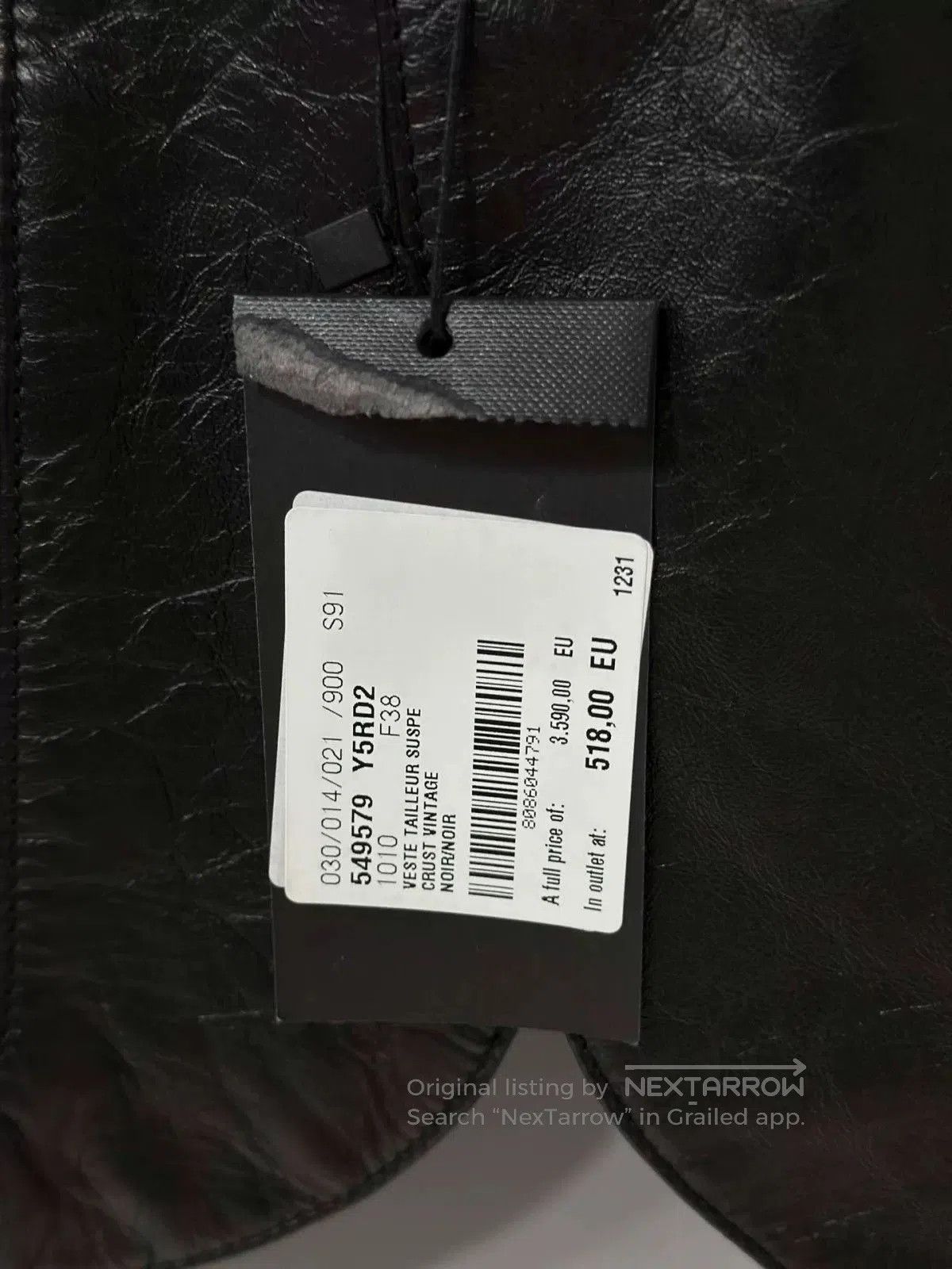 Saint Laurent Paris Saint Laurent Embroidered Leather Blazer. Size S / US 4 / IT 40 - 7 Thumbnail