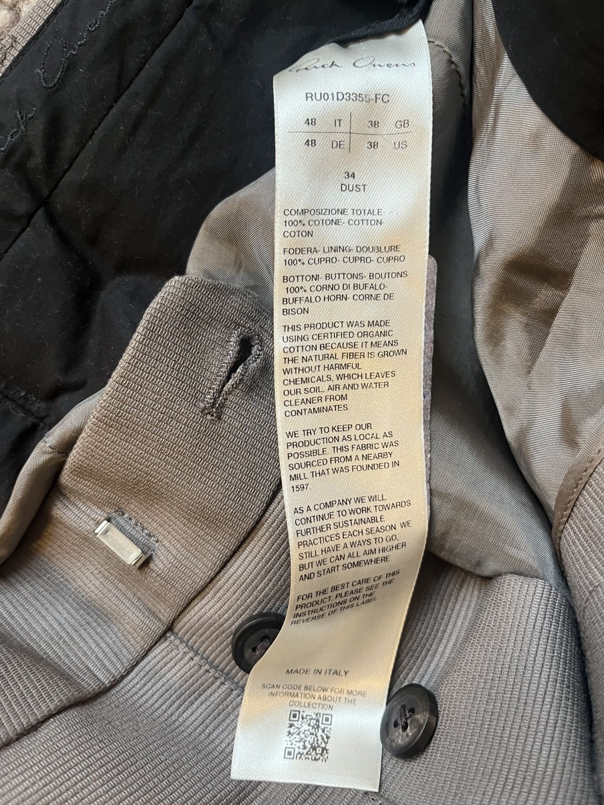 Rick Owens Rick Owens tailored Bela pants SS24 size 48 Size US 31 - 5 Thumbnail