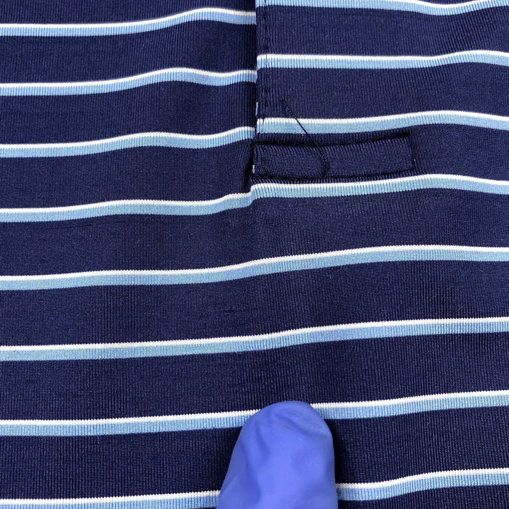 Vintage Maelreg Polo Shirt 3XL Striped Blue Nike? Size US XXL / EU 58 / 5 - 3 Thumbnail