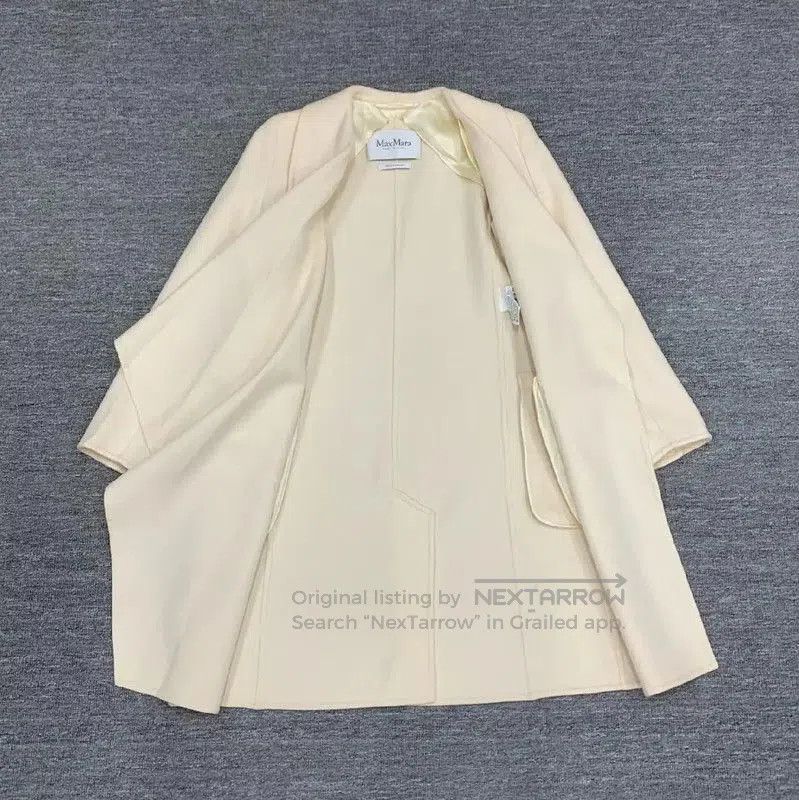 Max Mara MaxMara Cream Cotton Women's Trench Coat . Size S / US 4 / IT 40 - 6 Thumbnail