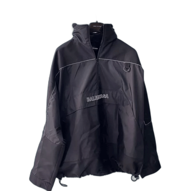 balenciaga black lightweight tactical jacket