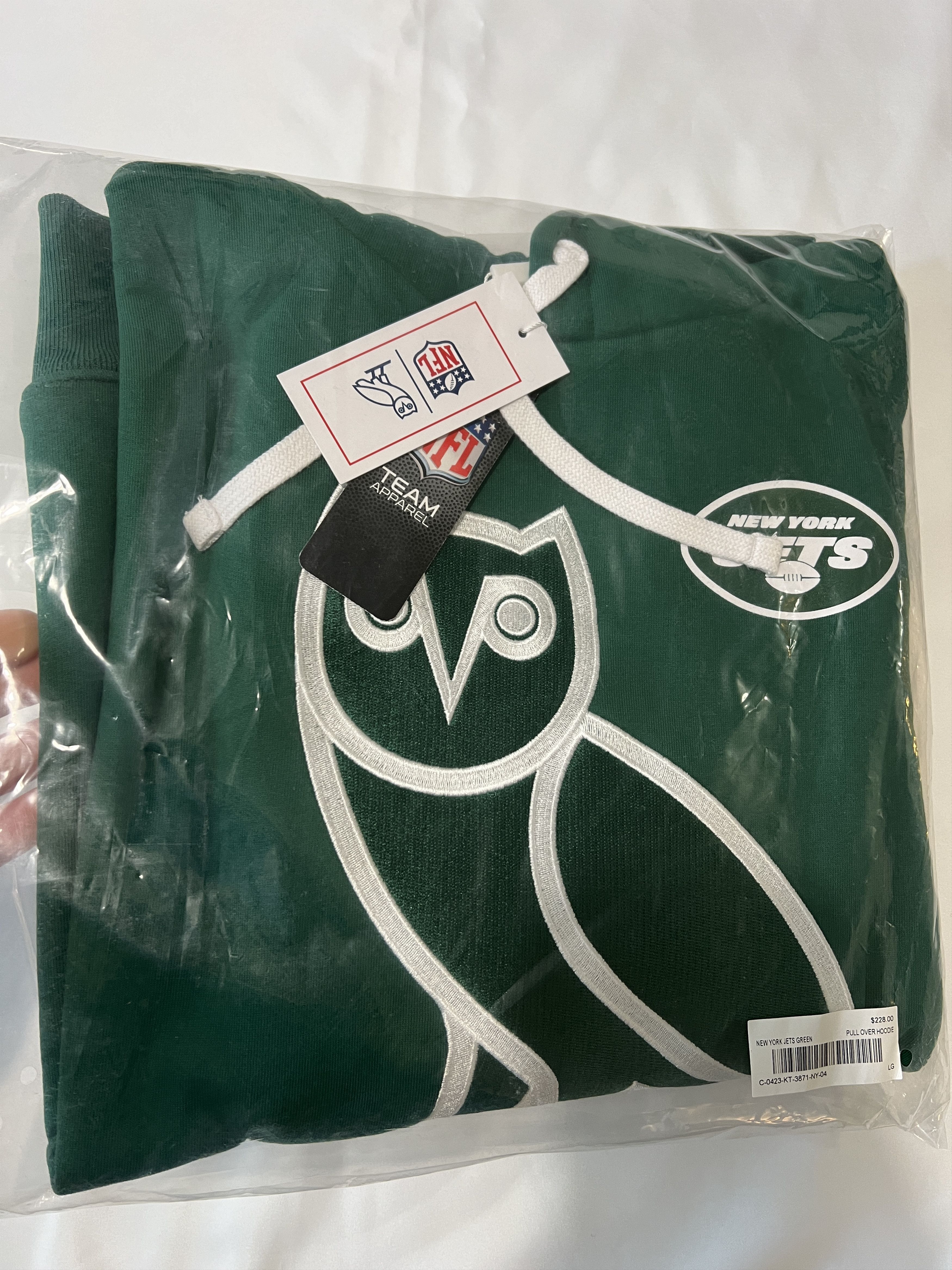 Drake × NFL × October's Very Own OVO x NFL NEW YORK JETS OG HOODIE Size US L / EU 52-54 / 3 - 2 Thumbnail