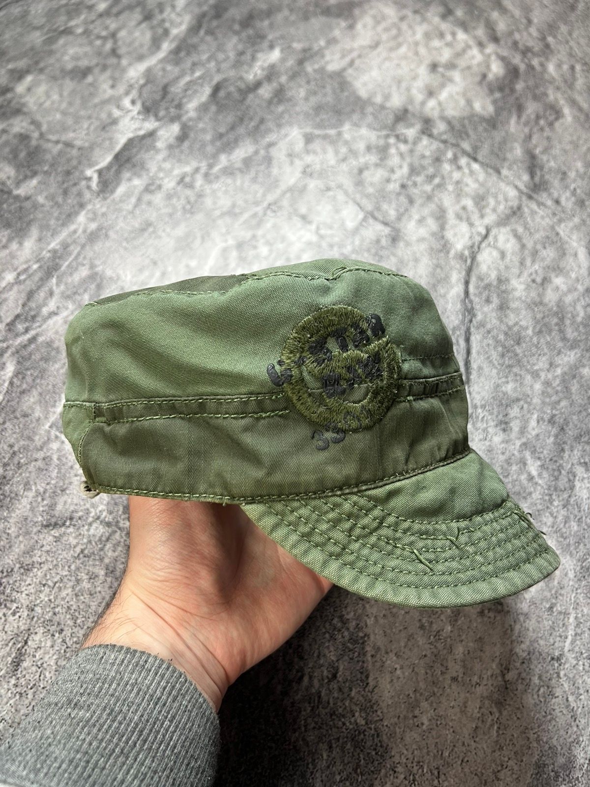 Pre-owned G Star Raw X Vintage Y2k G Star Raw Archival Military Japan Eminem Style Cap Hat In Green