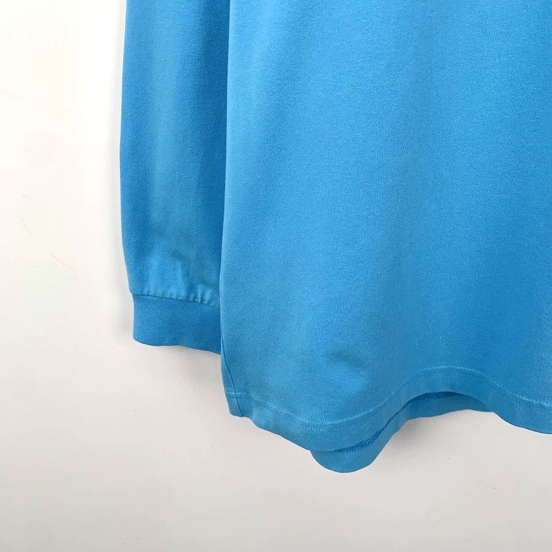 Balenciaga Balenciaga Blue monogrammed cotton crewneck long-sleeve sw Size US S / EU 44-46 / 1 - 5 Thumbnail