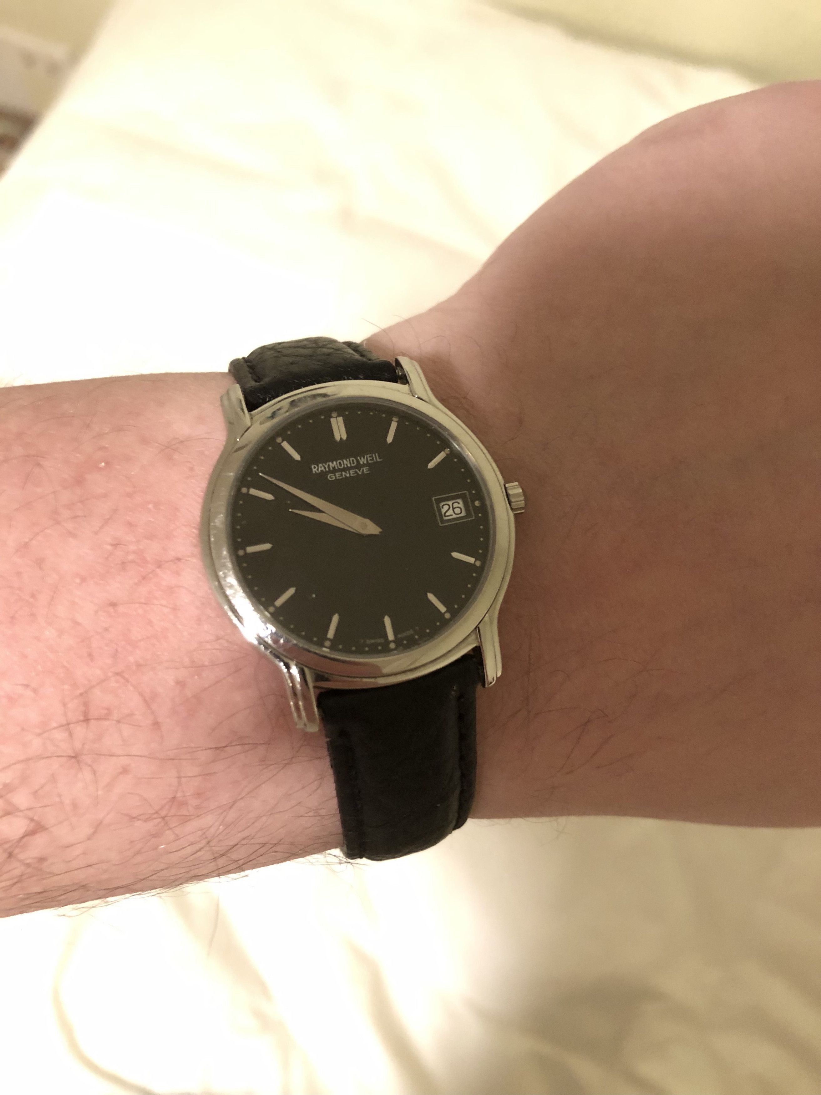 RAYMOND WEIL Raymond Weil 5569 Stainless Steel Leather Watch Size 34 - 1 Thumbnail