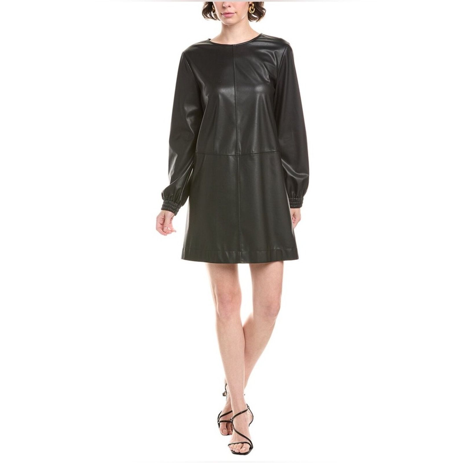 Max Mara NEW! $295 MaxMara Leisure Womens Pepe Faux Leather Dress L Size L / US 10 / IT 46 - 8 Thumbnail