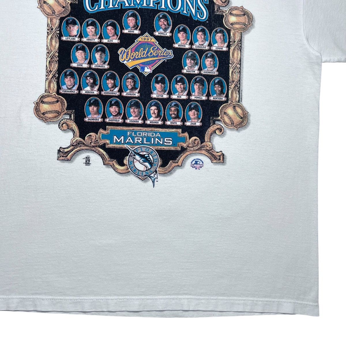 Starter 1997 MLB Florida Marlins World Series Champions Starter Tee Size US L / EU 52-54 / 3 - 10 Thumbnail