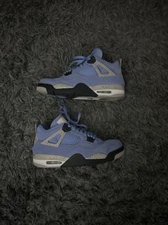 Size 7Y (8.5W) - Jordan 4 UNC University Blue Retro 2021 OG ALL.. CUSTOM