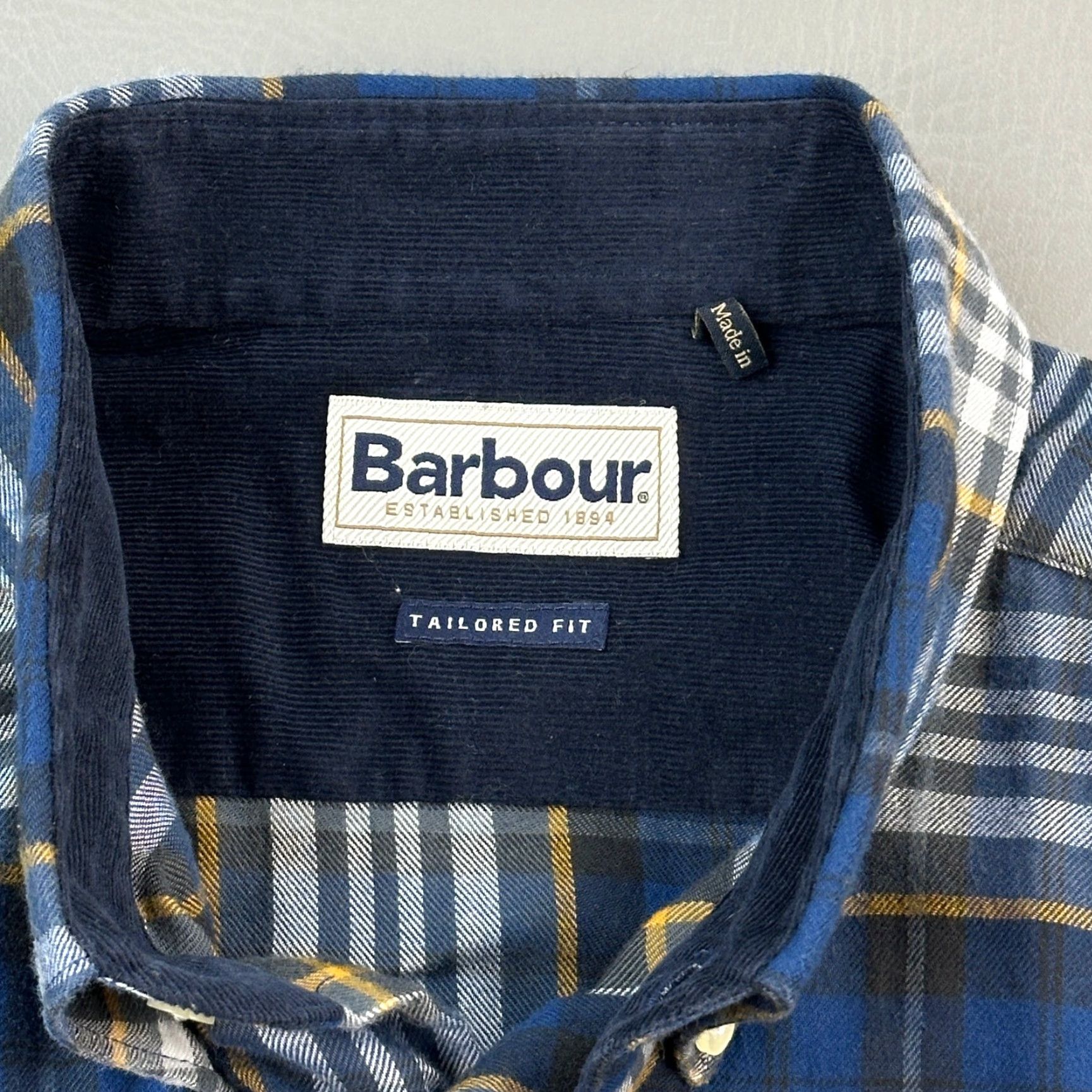 Barbour Barbour Shirt Mens Large Plaid Alvin Tailored Fit Long Sleeve Button Down Size US L / EU 52-54 / 3 - 5 Thumbnail