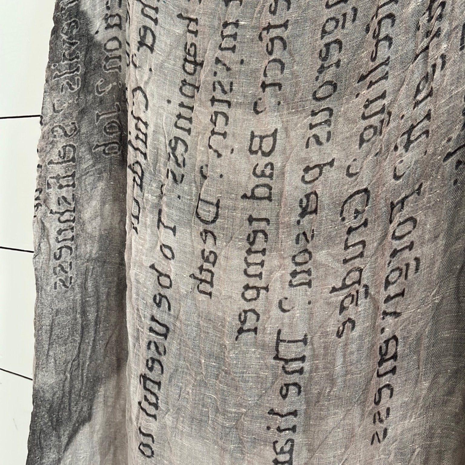 Faliero Sarti Silk/Modal "A Mother's Love" Manifesto, Mother Teresa Scarf Size ONE SIZE - 7 Thumbnail