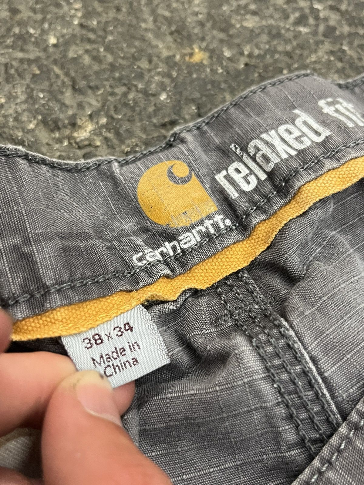 Carhartt × Vintage Carhartt cargo pants y2k streetwear hype baggy faded Size US 36 / EU 52 - 9 Thumbnail