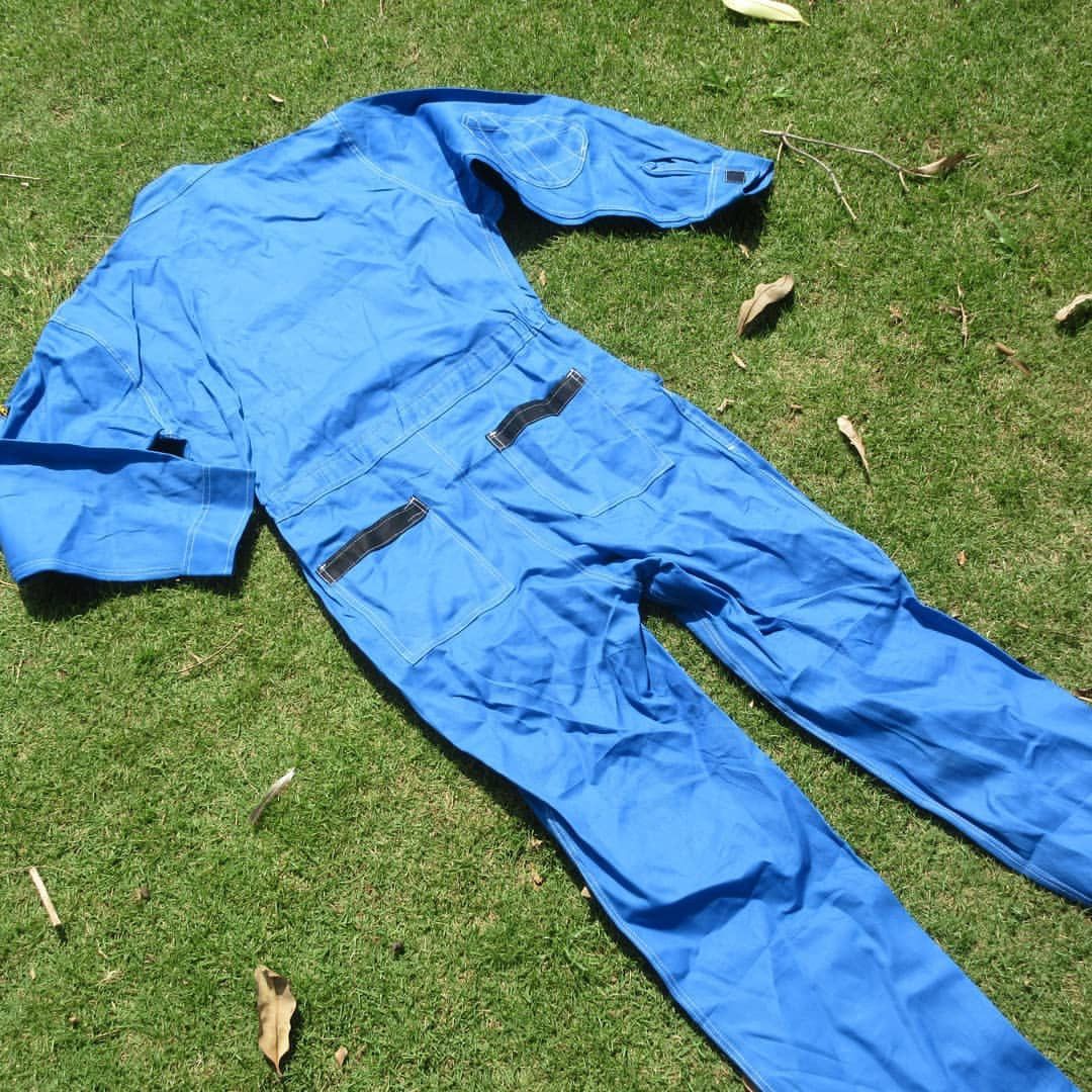 Vintage Classic Mechanics ski suit Catelpack Blue Pastel Overalls Size US L / EU 52-54 / 3 - 3 Thumbnail