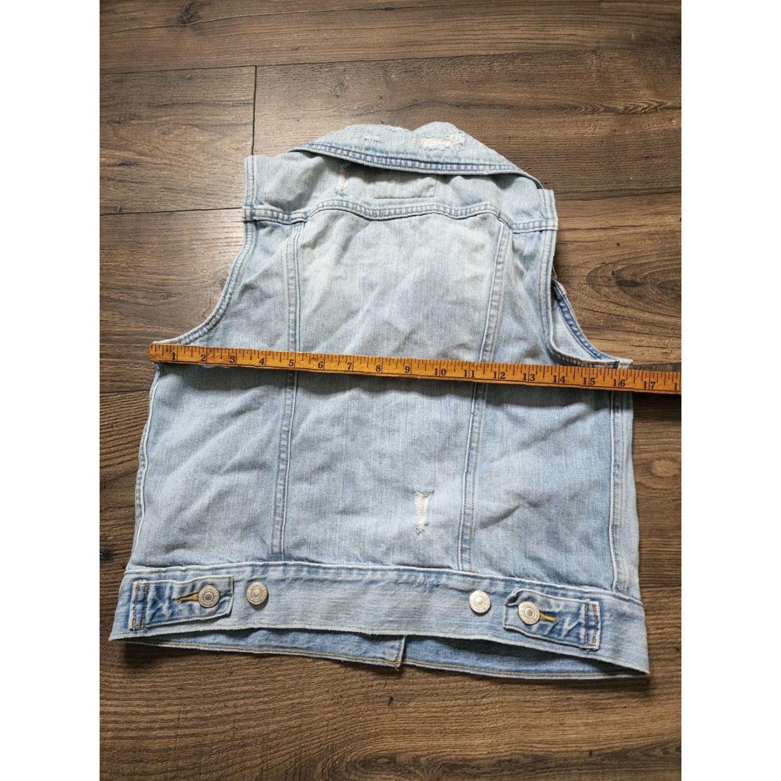 Levi's Levi's Womens Denim Vest Sleeveless Punk Rockabilly Sz M Blue Casual Denim Top Size M / US 6-8 / IT 42-44 - 2 Thumbnail