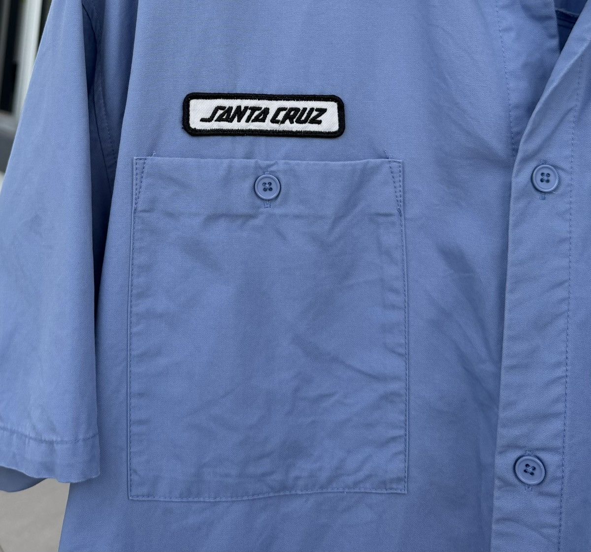 Santa Cruz Skateboards Santa Cruz Screaming Hand Work Shirt Blue Skate Streetwear Size US L / EU 52-54 / 3 - 7 Thumbnail