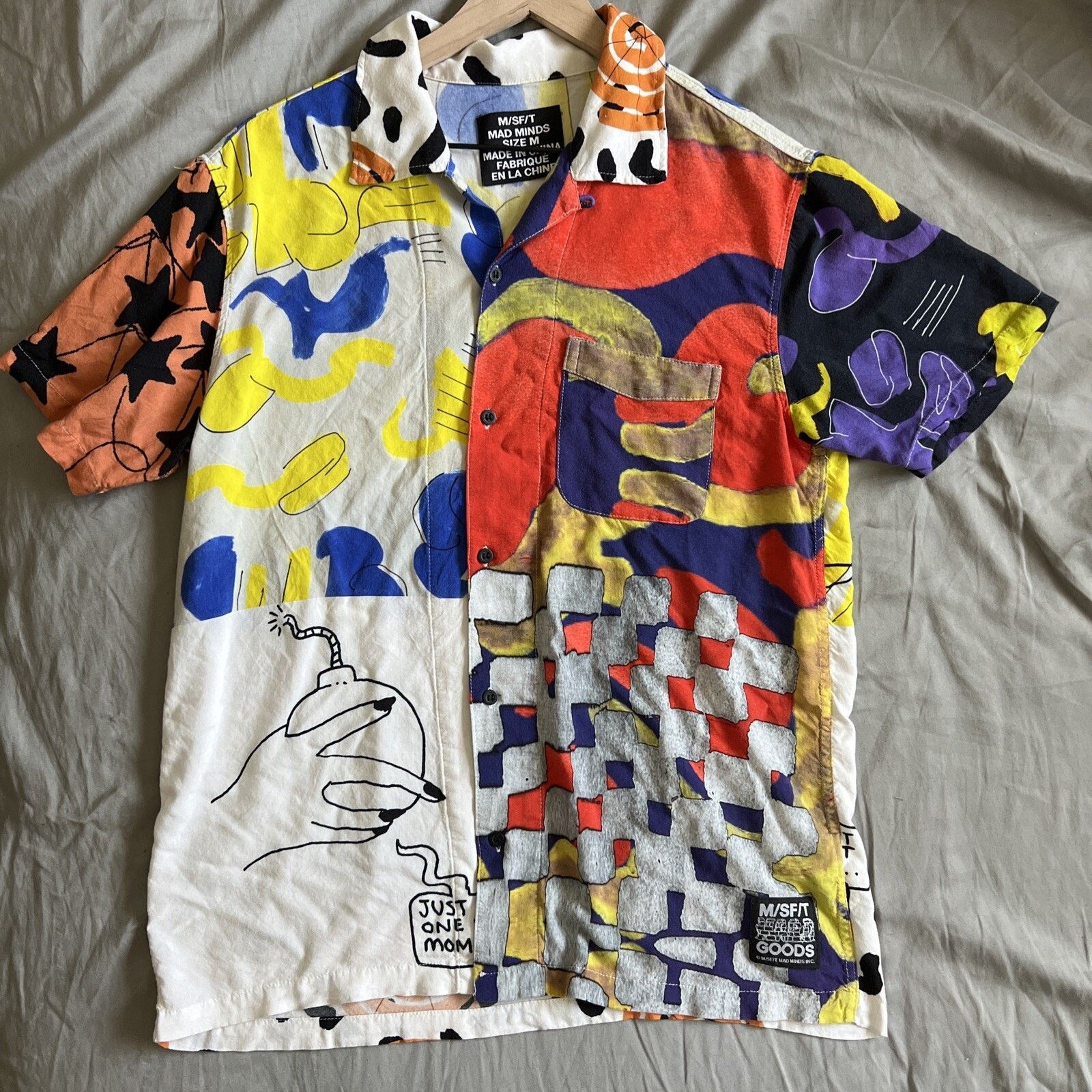 & Other Stories m/sf/t Mad Minds Common Collides Button-Down Shirt Size M Size US M / EU 48-50 / 2 - 1 Thumbnail