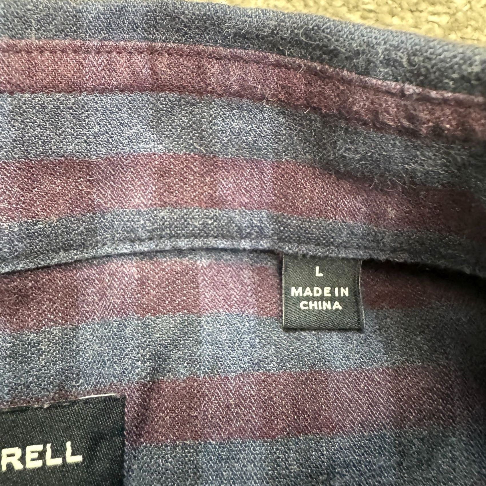 Vintage ZACHARY PRELL Button-Down Shirt Mens L Blue Purple Cotton Long Sleeve Casual Plaid Adult Regular Mens Size US L / EU 52-54 / 3 - 7 Thumbnail