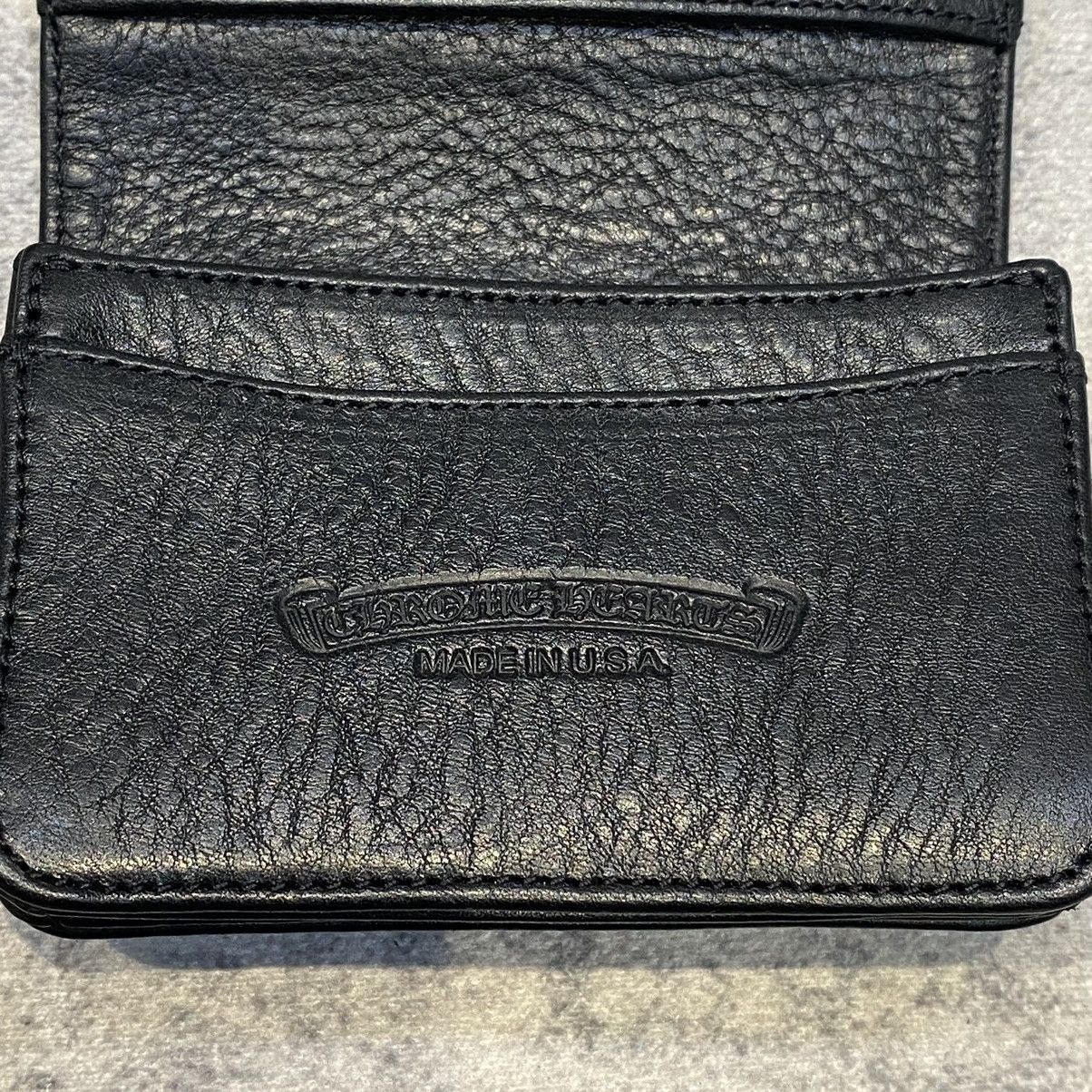 Chrome Hearts Chrome Hearts card case 3 Pocket Scroll wallet black Size ONE SIZE - 4 Thumbnail