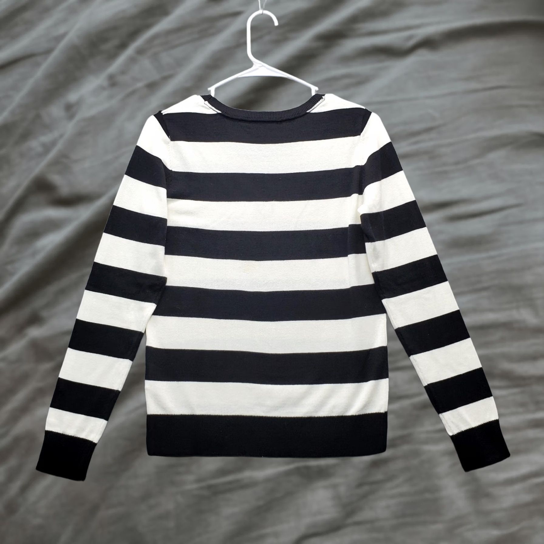 Tommy Hilfiger Tommy Hilfiger Sweater Womens S Multicolor Striped Sequin Star Crew Neck Pullover Size S / US 4 / IT 40 - 1 Thumbnail