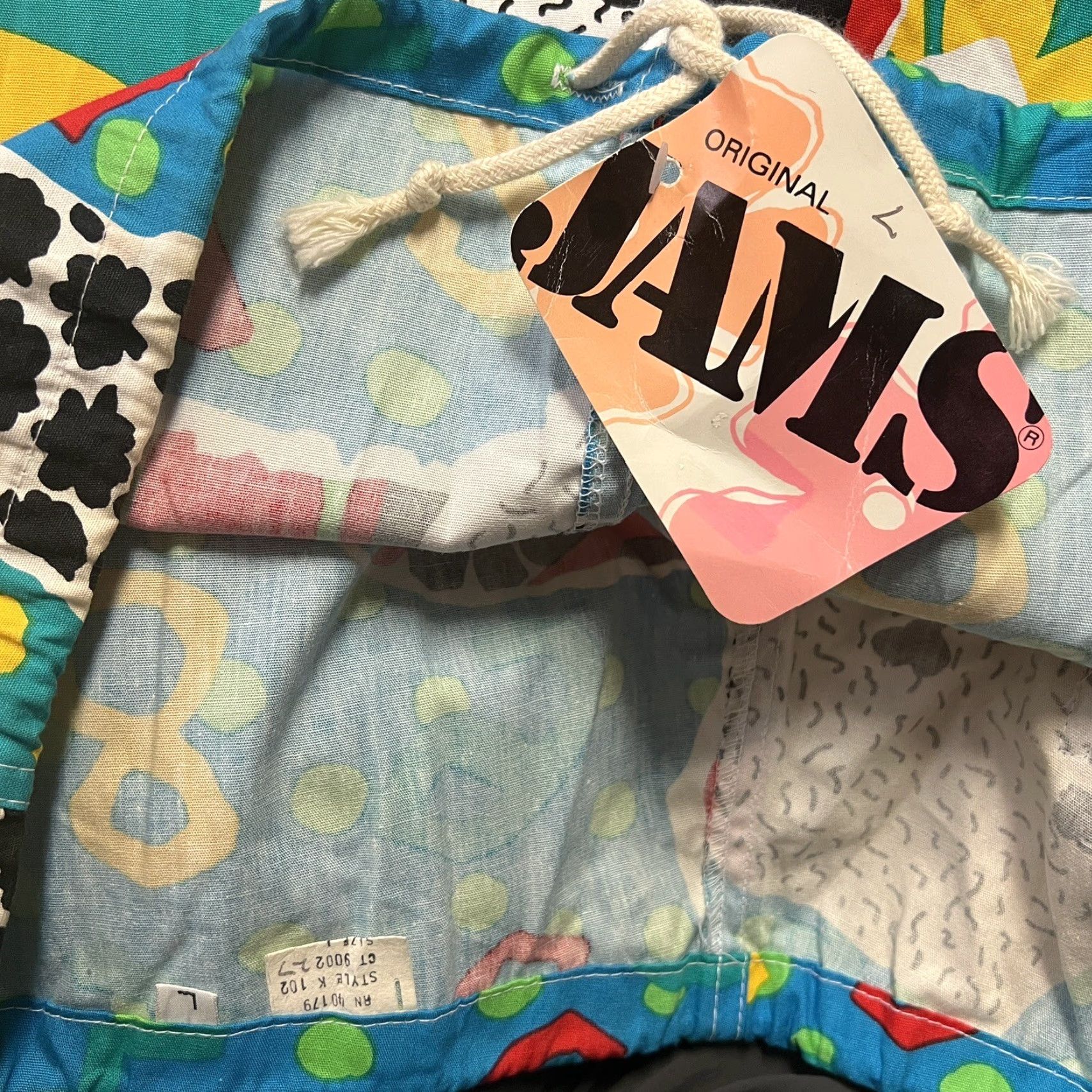 Vintage VINTAGE Jams Swim Trunks Mens L 80s Hawaiian Surf AOP NOS Shorts Size US 33 - 3 Thumbnail